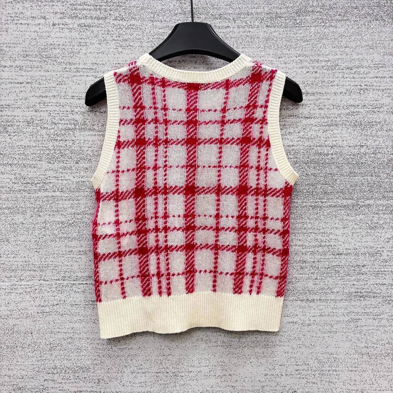 Dior Dior Plaid Mohair Blend Sweater Vest Size FR 36 Size XS / US 0-2 / IT 36-38 - 2 Thumbnail