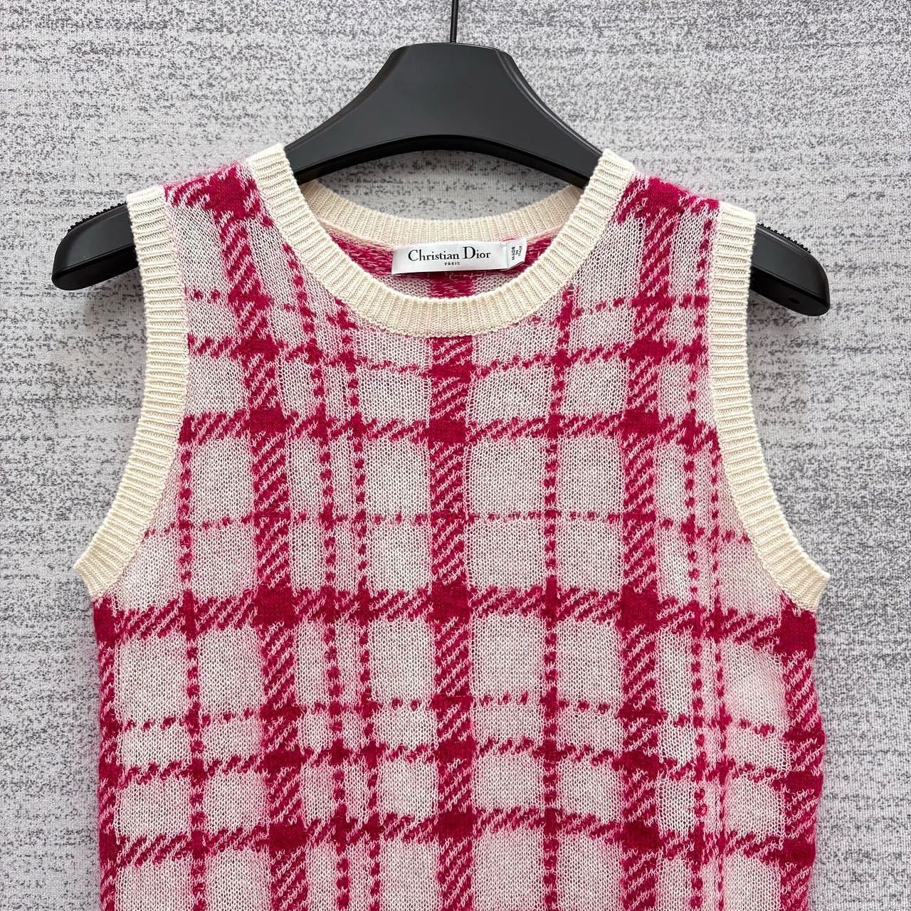 Dior Dior Plaid Mohair Blend Sweater Vest Size FR 36 Size XS / US 0-2 / IT 36-38 - 5 Thumbnail