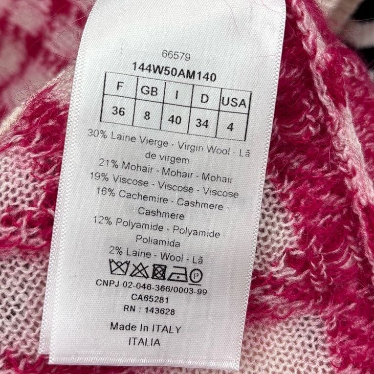 Dior Dior Plaid Mohair Blend Sweater Vest Size FR 36 Size XS / US 0-2 / IT 36-38 - 4 Thumbnail