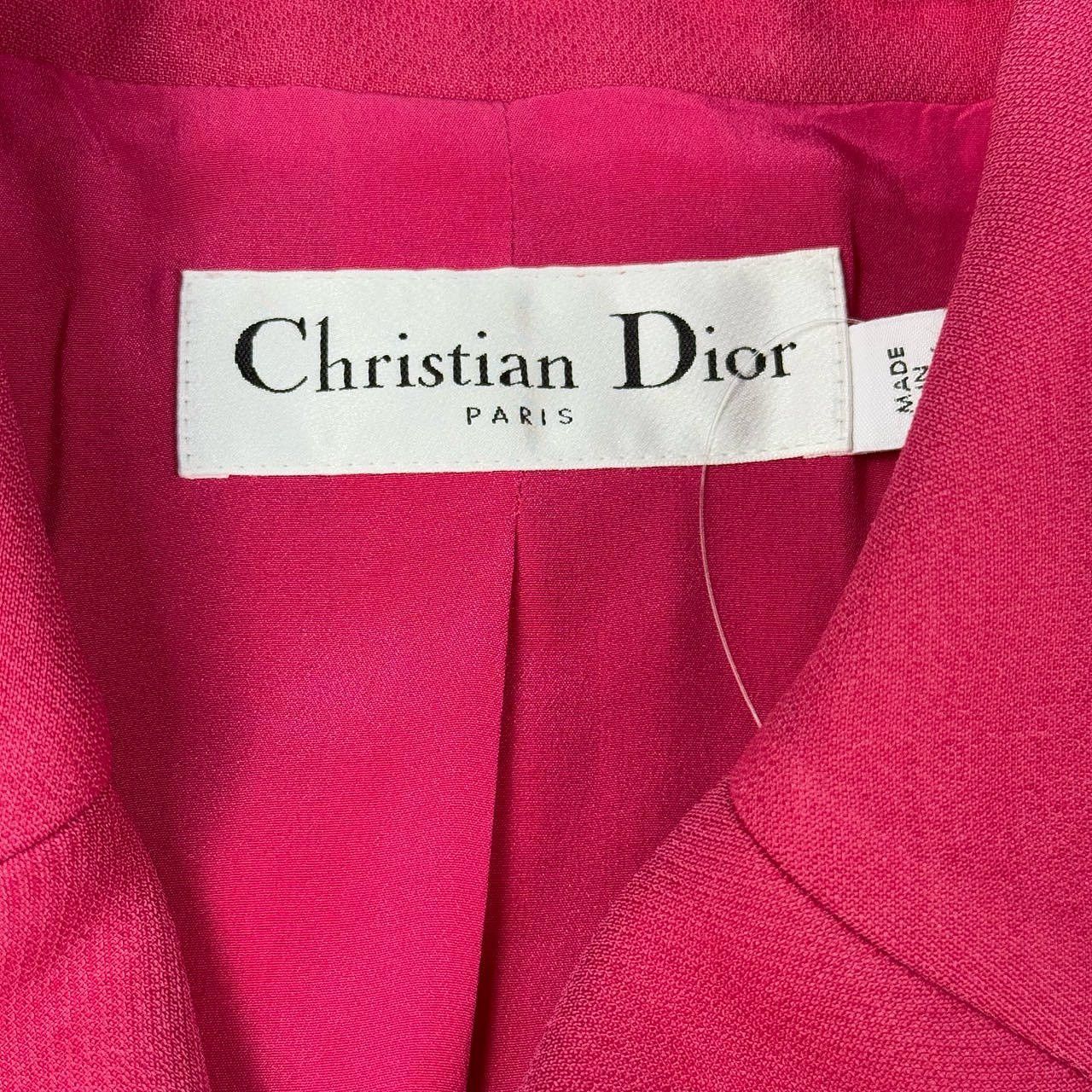Dior Christian Dior Pink Wool Blend Blazer Size 38 Size S / US 4 / IT 40 - 3 Thumbnail