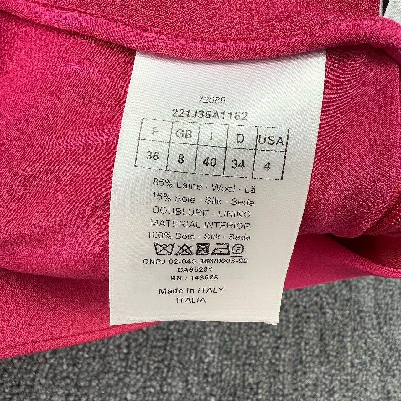 Dior Christian Dior Pink Wool Blend Mini Skirt Size FR 36 Size 26" / US 2 / IT 38 - 4 Thumbnail
