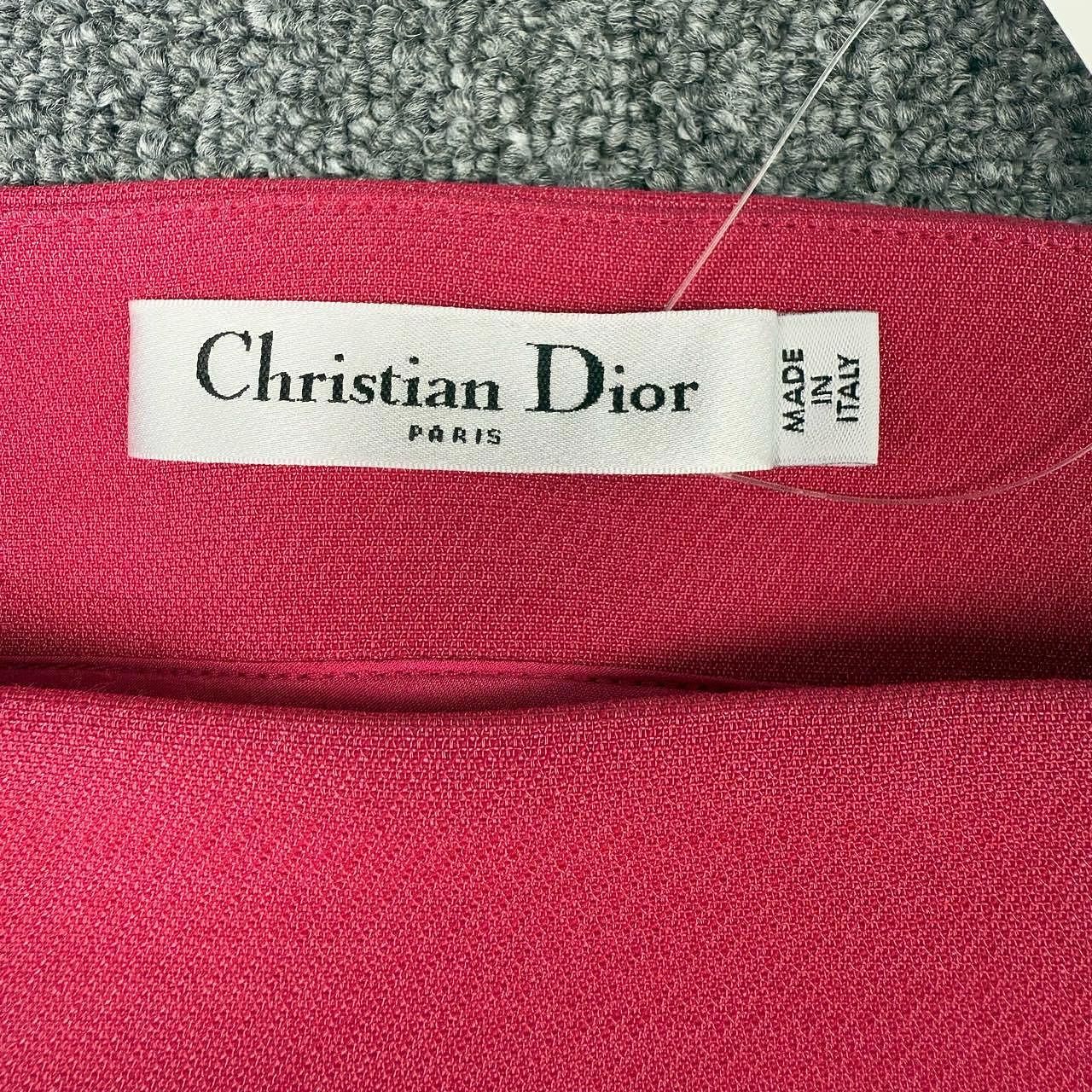 Dior Christian Dior Pink Wool Blend Mini Skirt Size FR 36 Size 26" / US 2 / IT 38 - 3 Thumbnail