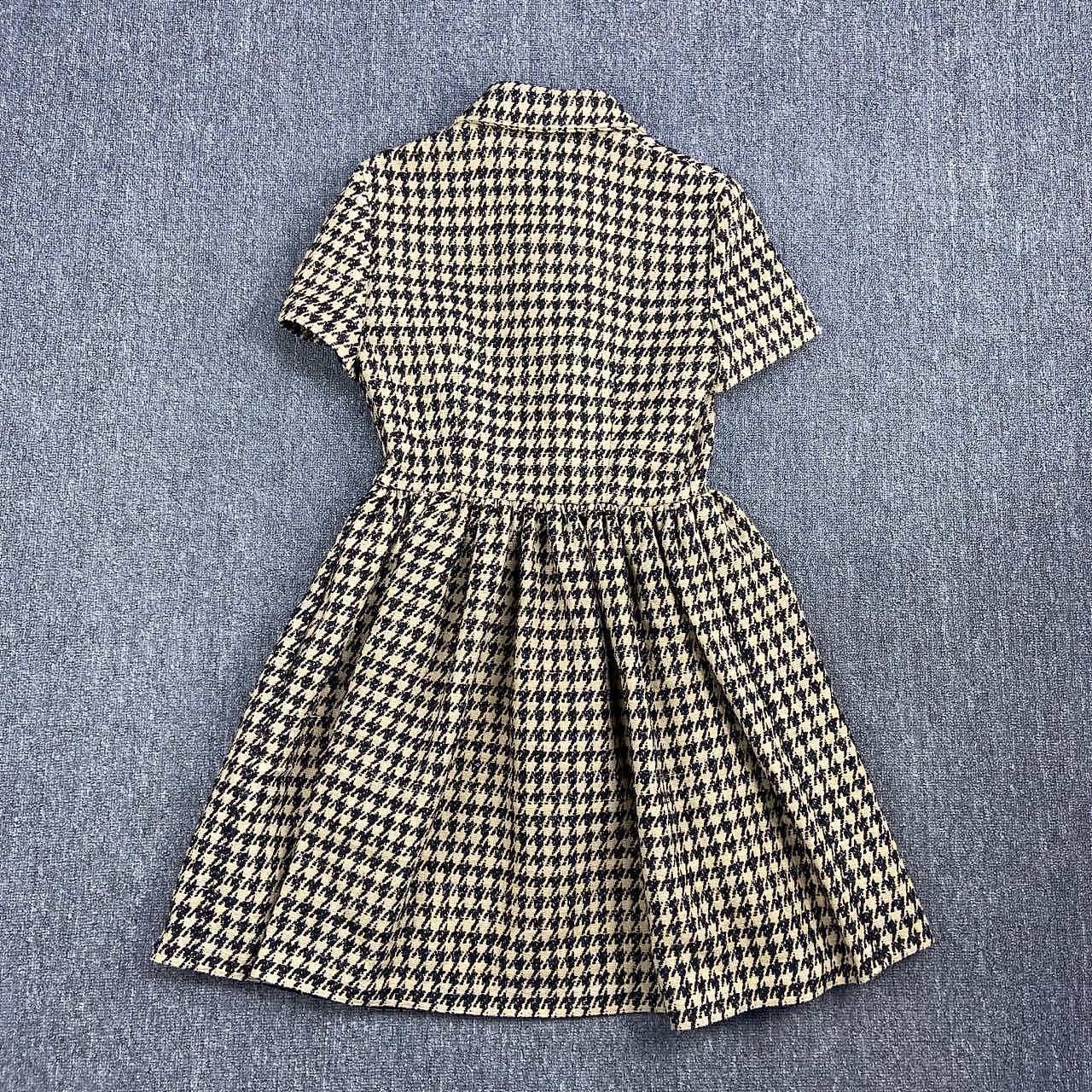 Dior Christian Dior Houndstooth Silk Blend Mini Dress Size 38 Size S / US 4 / IT 40 - 2 Thumbnail