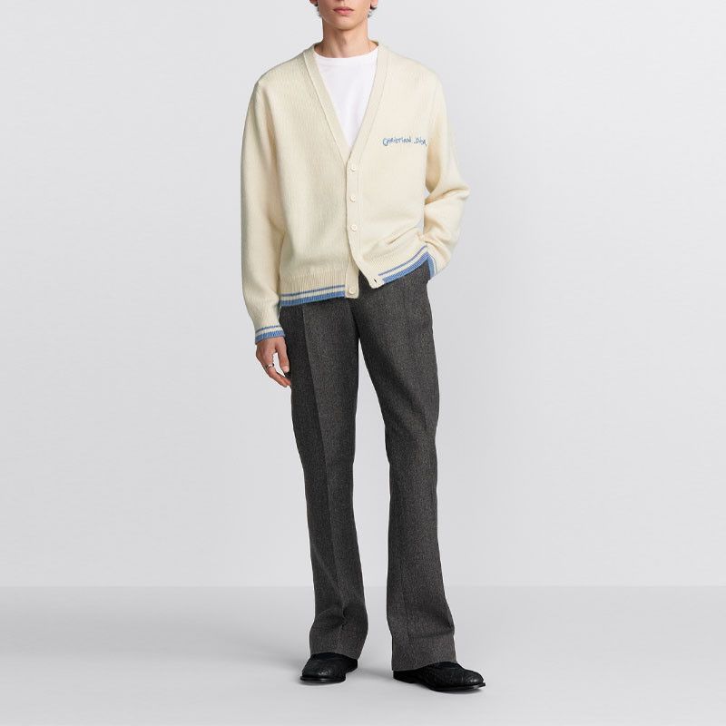 Dior Dior Logo Embroidered Cardigan Size M Size US M / EU 48-50 / 2 - 7 Thumbnail