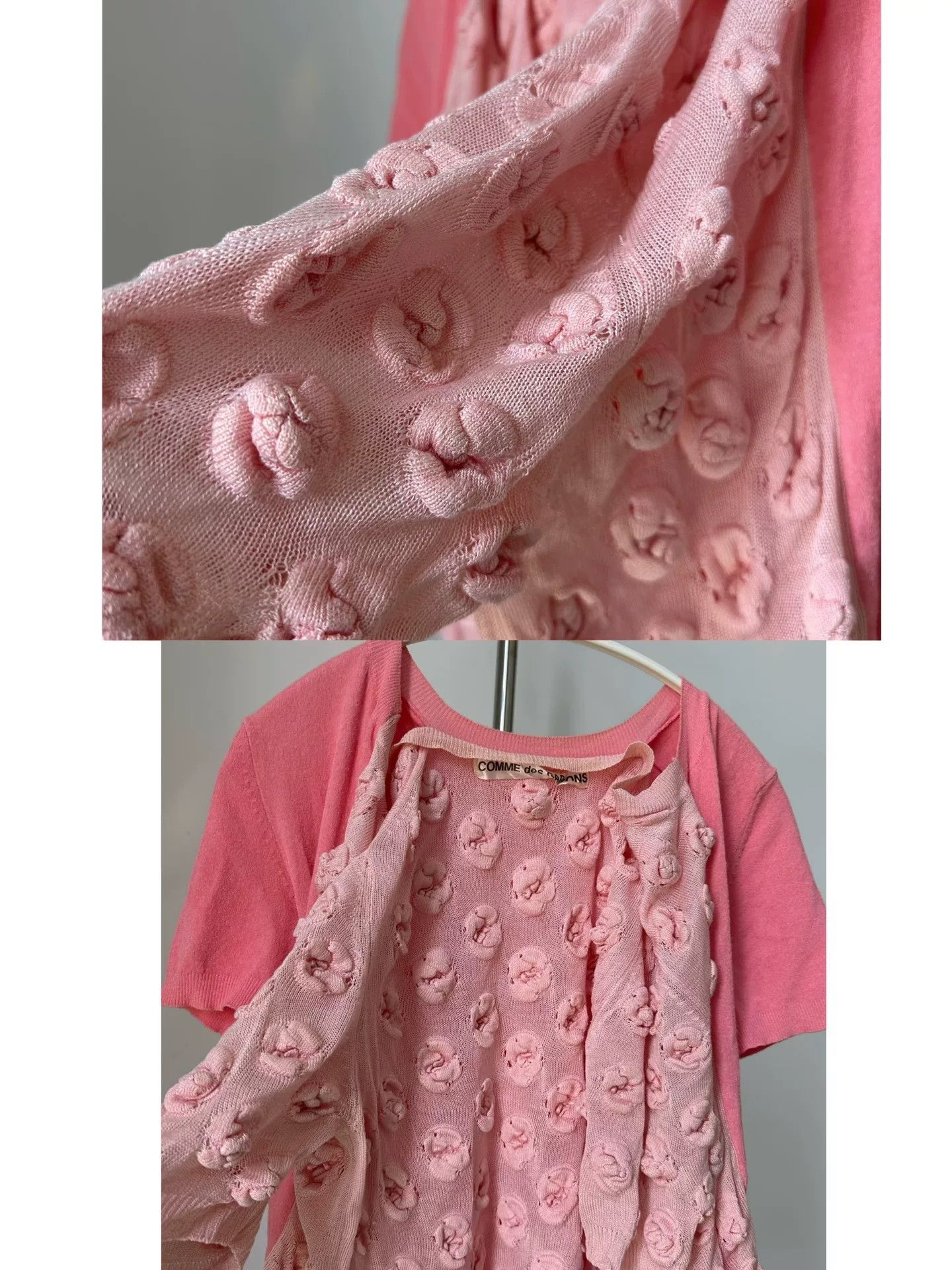 Rei Kawakubo Comme des Garçons 1996 Knit Cardigan Size XXS / US 00 / IT 34 - 7 Thumbnail