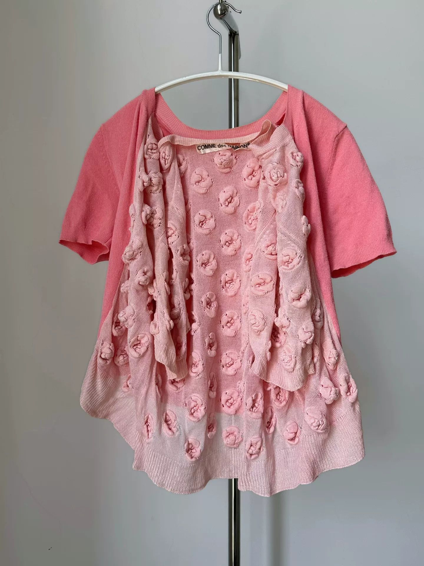 Rei Kawakubo Comme des Garçons 1996 Knit Cardigan Size XXS / US 00 / IT 34 - 3 Thumbnail