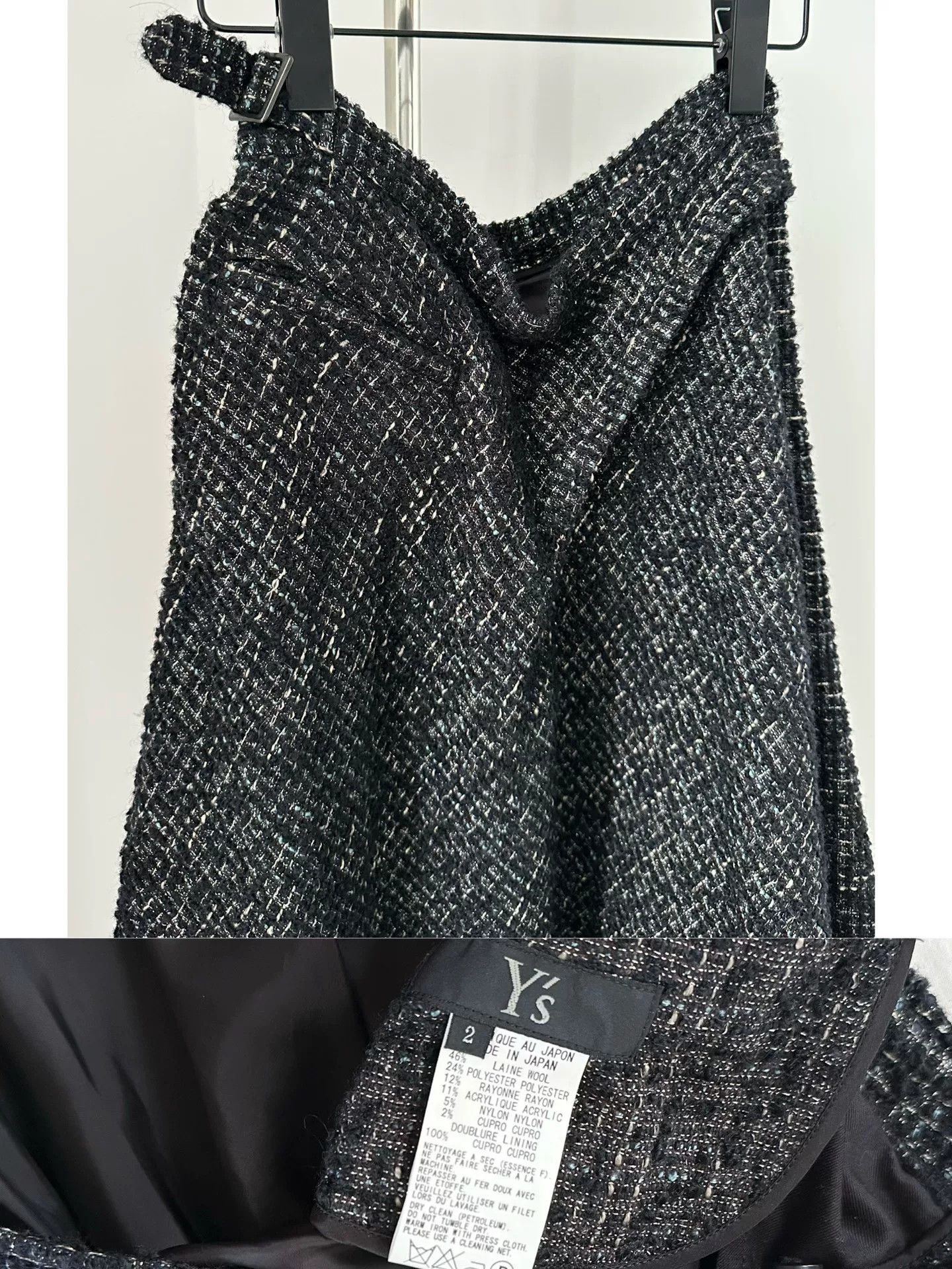 Yohji Yamamoto Yohji Yamamoto Y's Wool Skirt Size 24" / US 00 / IT 34 - 8 Thumbnail