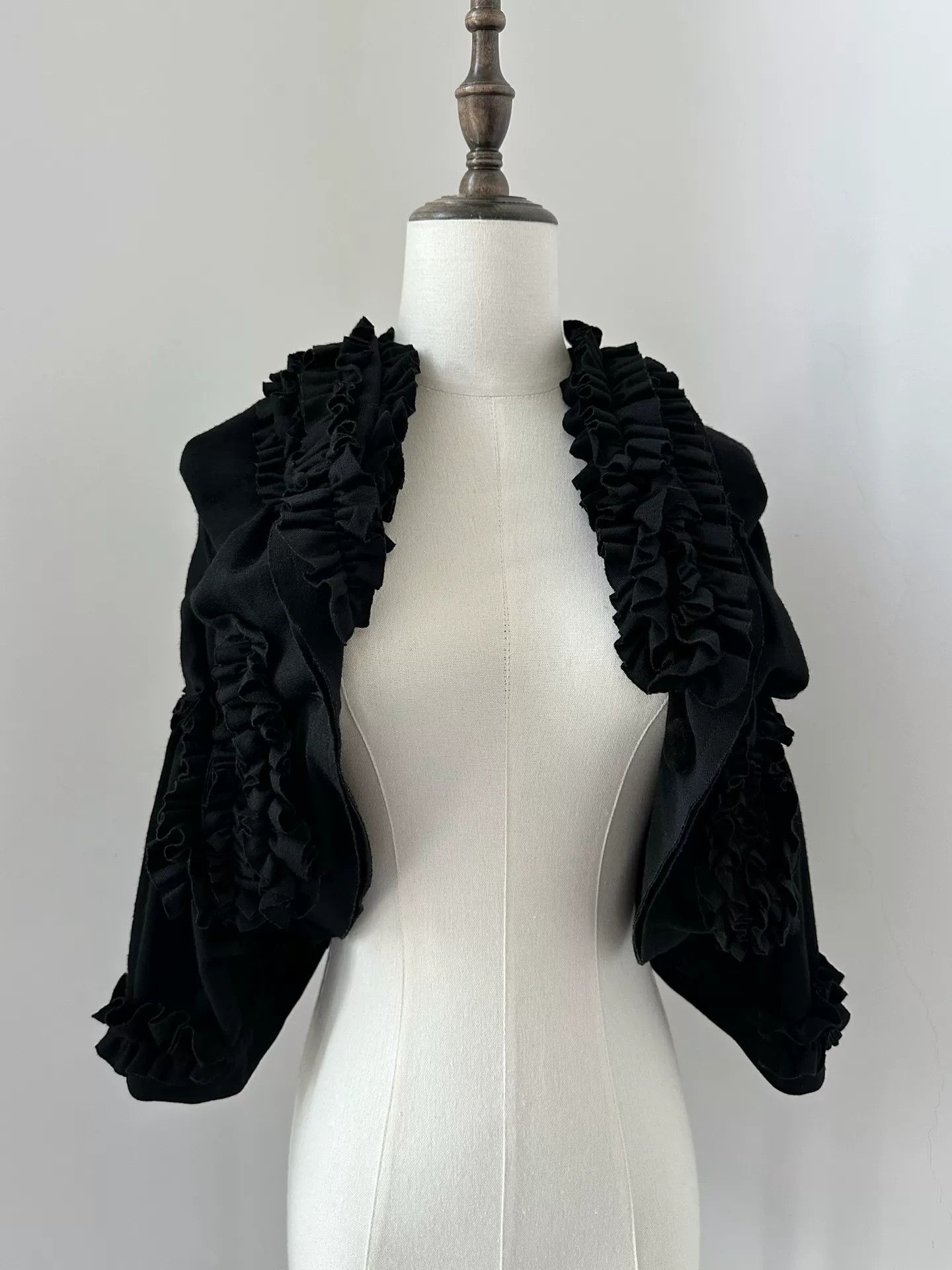 Comme des Garcons Comme des Garçons 2008 TAO Pleated Cape Coat Size S / US 4 / IT 40 - 6 Thumbnail