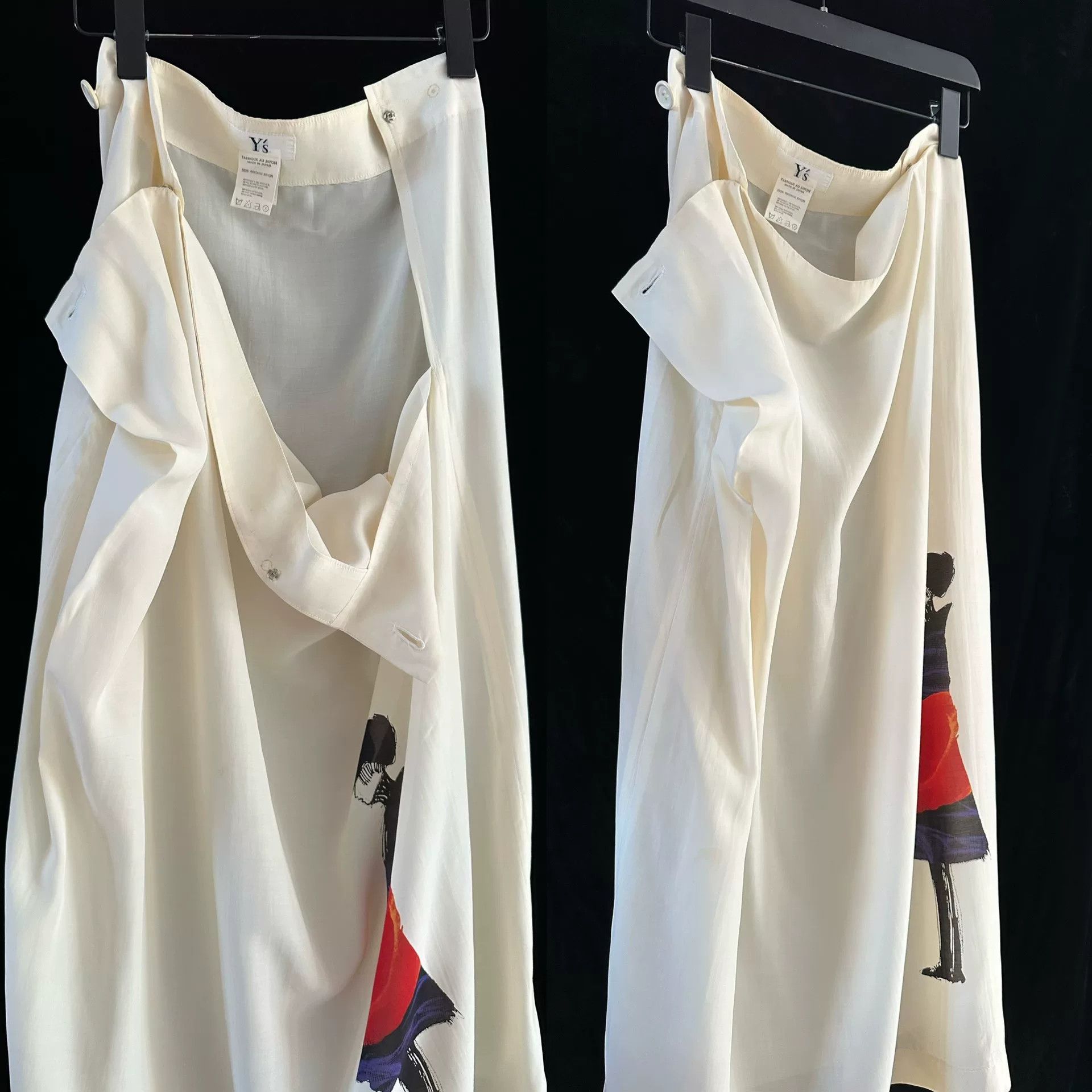 Yohji Yamamoto Yohji Yamamoto Y's 1990s Skirt Size 40" / US 18 - 5 Thumbnail