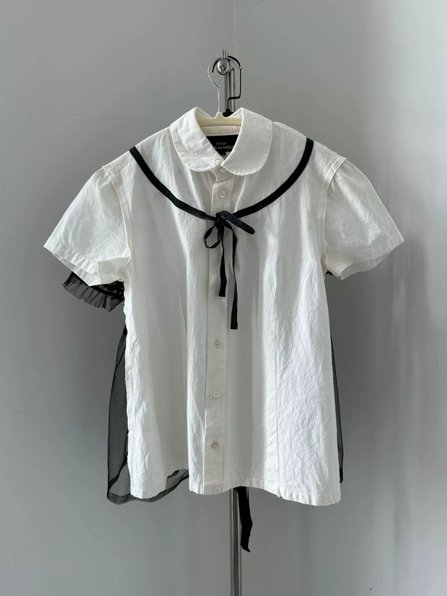 Comme des Garcons Comme des Garçons Tricot 2006 Short Sleeve Shirt Size S / US 4 / IT 40 - 6 Thumbnail