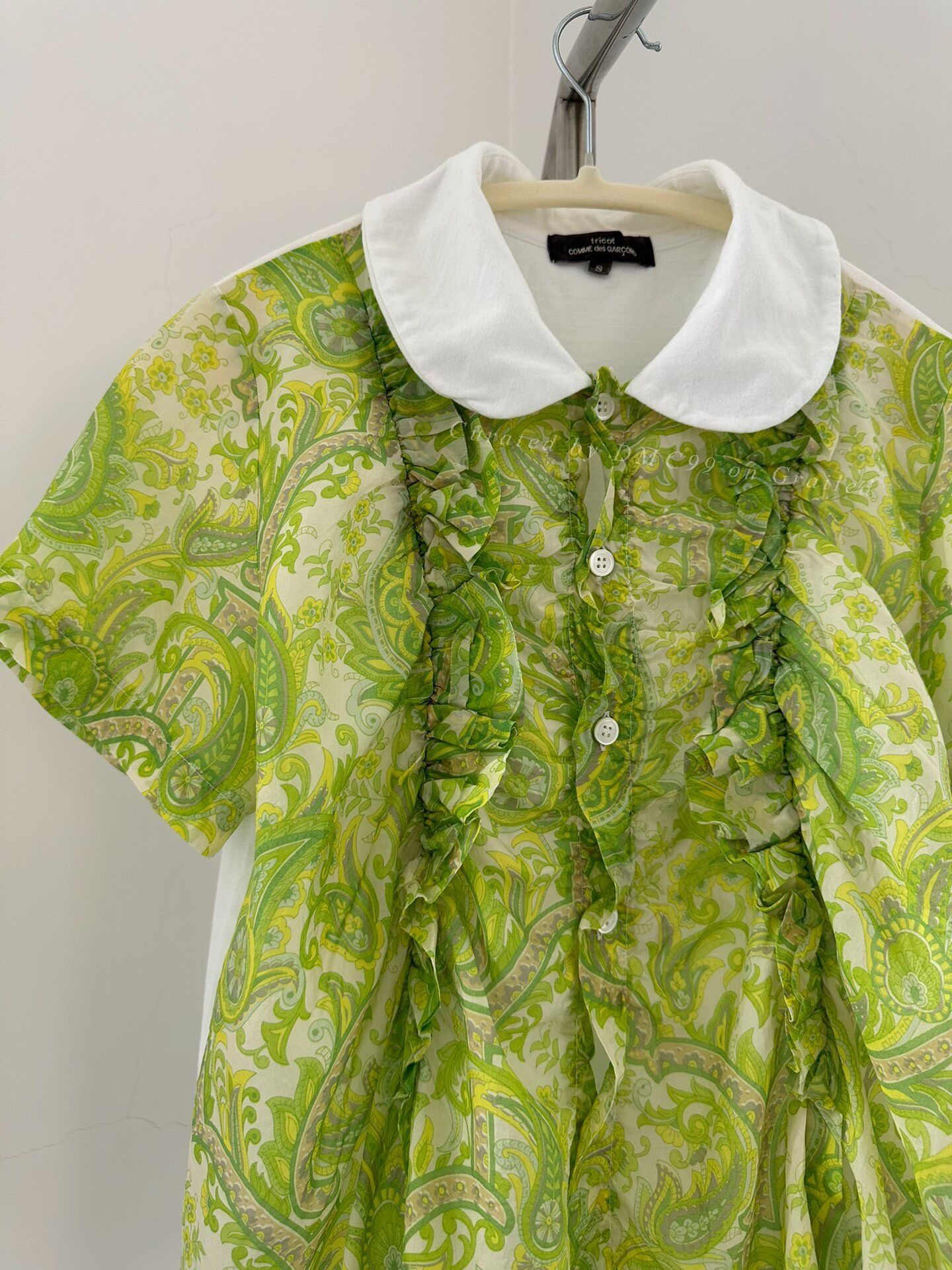 Rei Kawakubo Comme des Garçons 2015 Tricot Short-Sleeve Shirt Size S / US 4 / IT 40 - 2 Thumbnail
