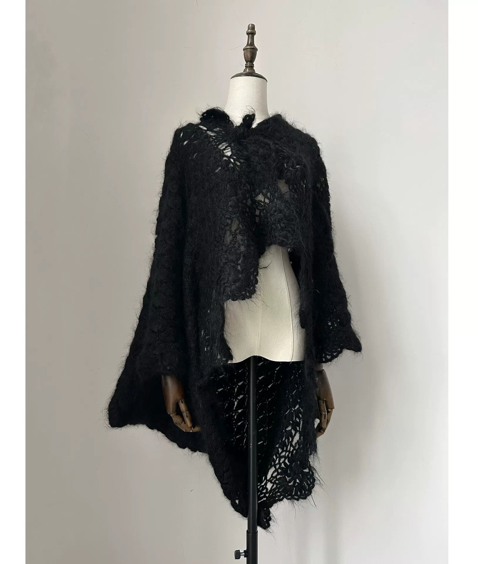 Rei Kawakubo Comme des Garçons Tricot Knit Shawl Cardigan Size M / US 6-8 / IT 42-44 - 7 Thumbnail