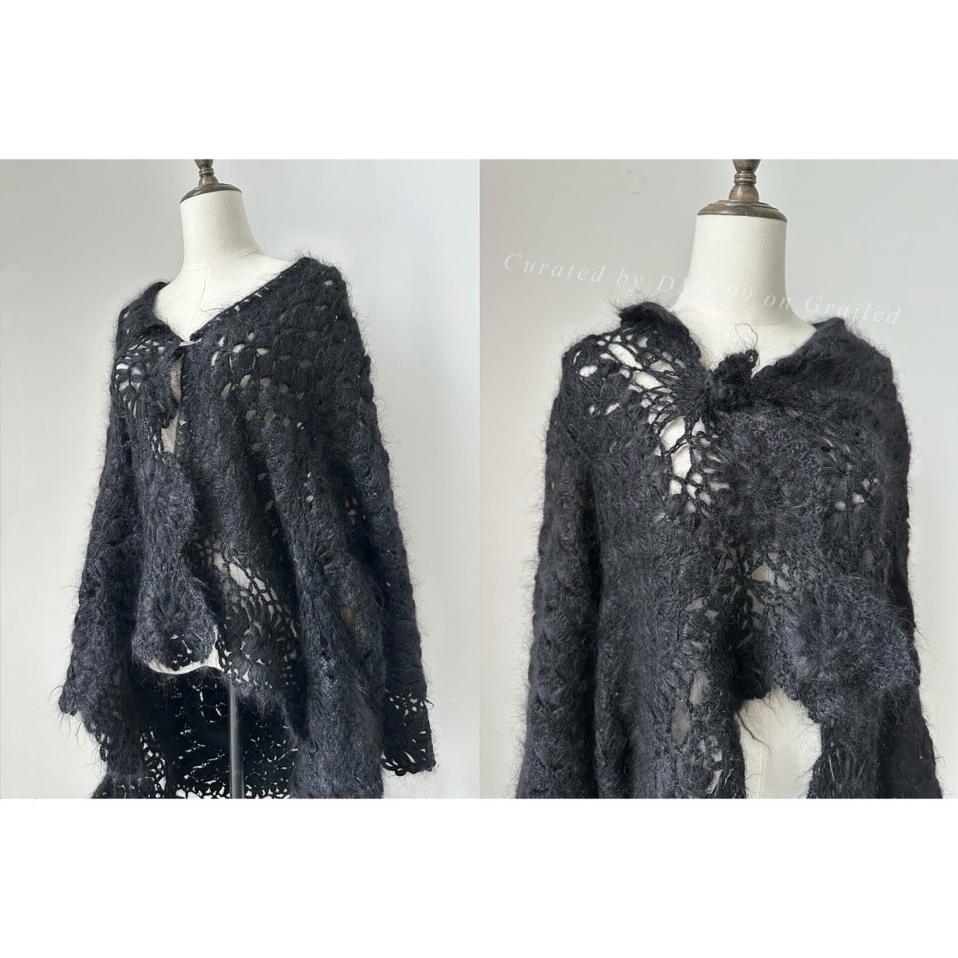 Rei Kawakubo Comme des Garçons Tricot Knit Shawl Cardigan Size M / US 6-8 / IT 42-44 - 8 Thumbnail