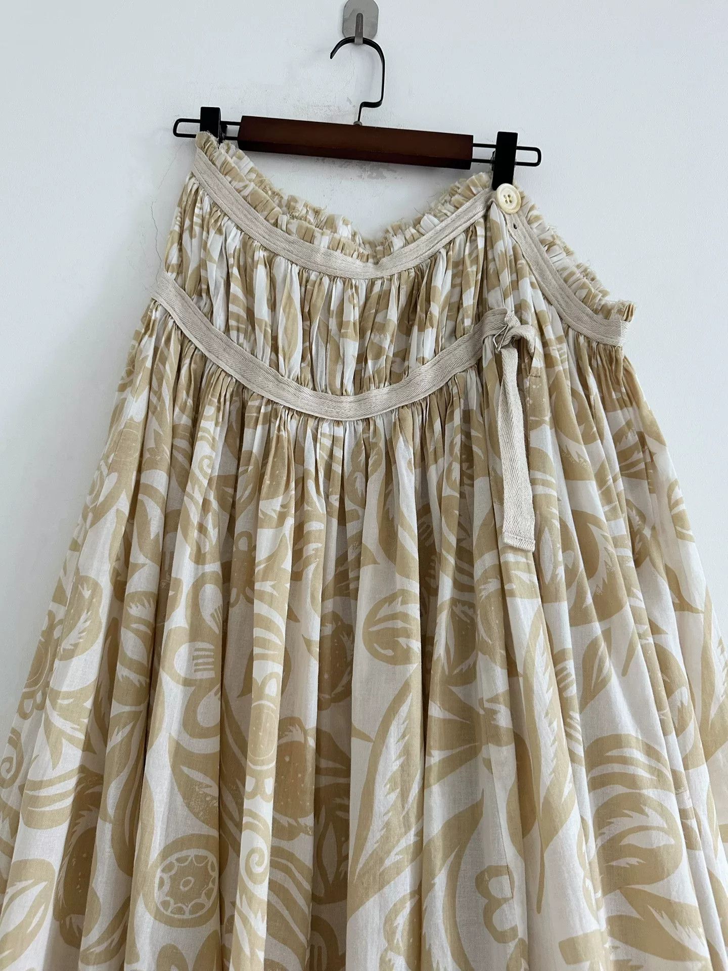 Yohji Yamamoto Yohji Yamamoto Y's Printed Skirt Size 22" - 3 Thumbnail