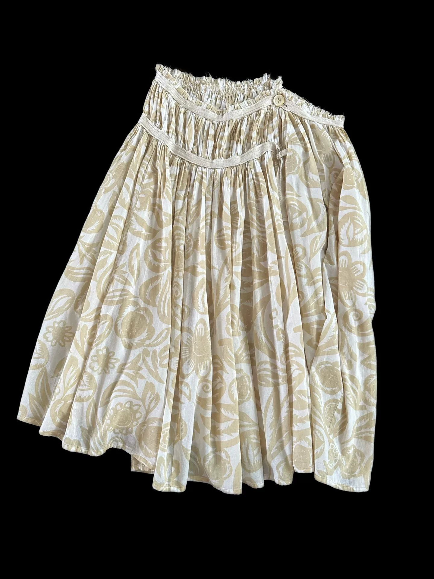 Yohji Yamamoto Yohji Yamamoto Y's Printed Skirt Size 22" - 9 Thumbnail