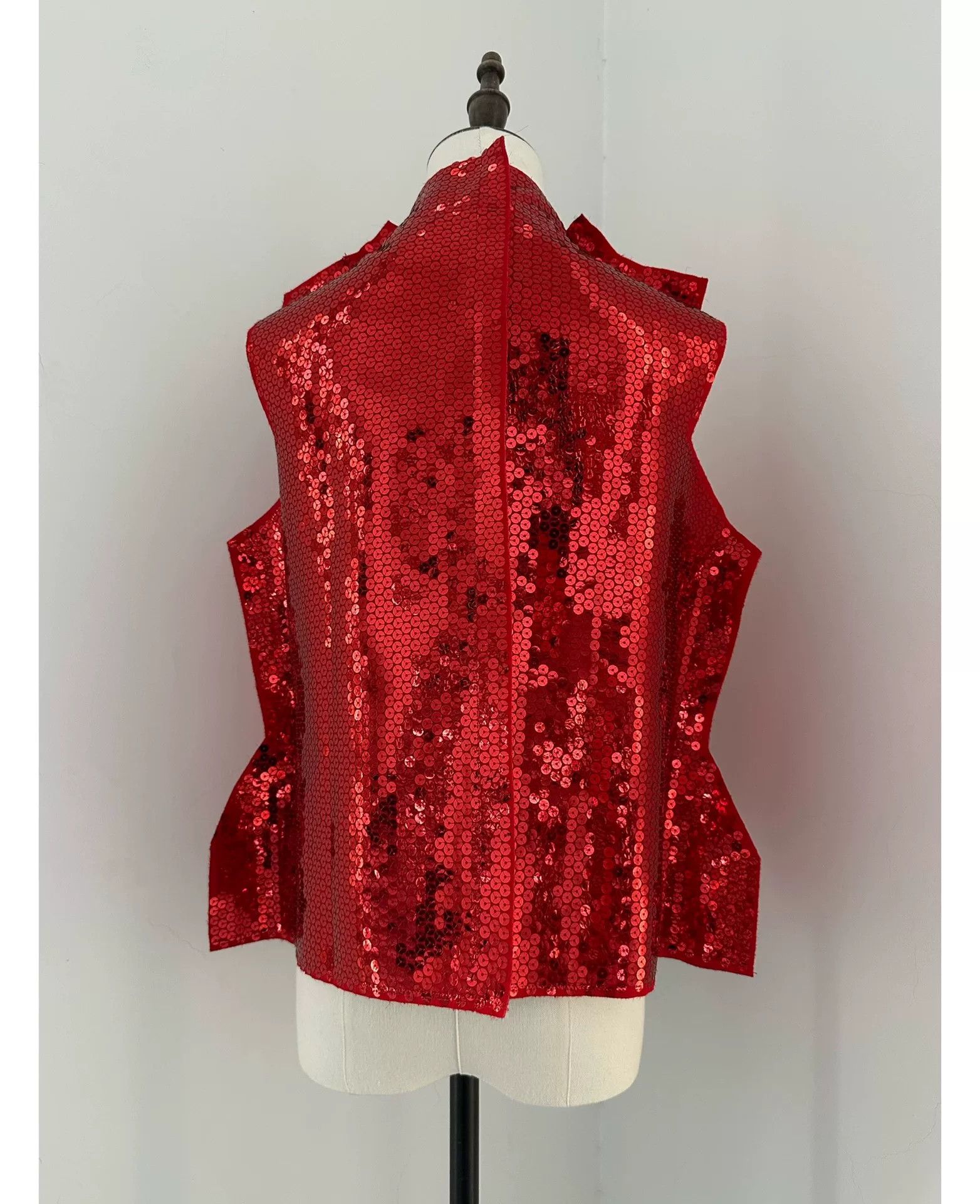Rei Kawakubo Comme des Garçons 2012 Red Sequin Top Size S / US 4 / IT 40 - 7 Thumbnail