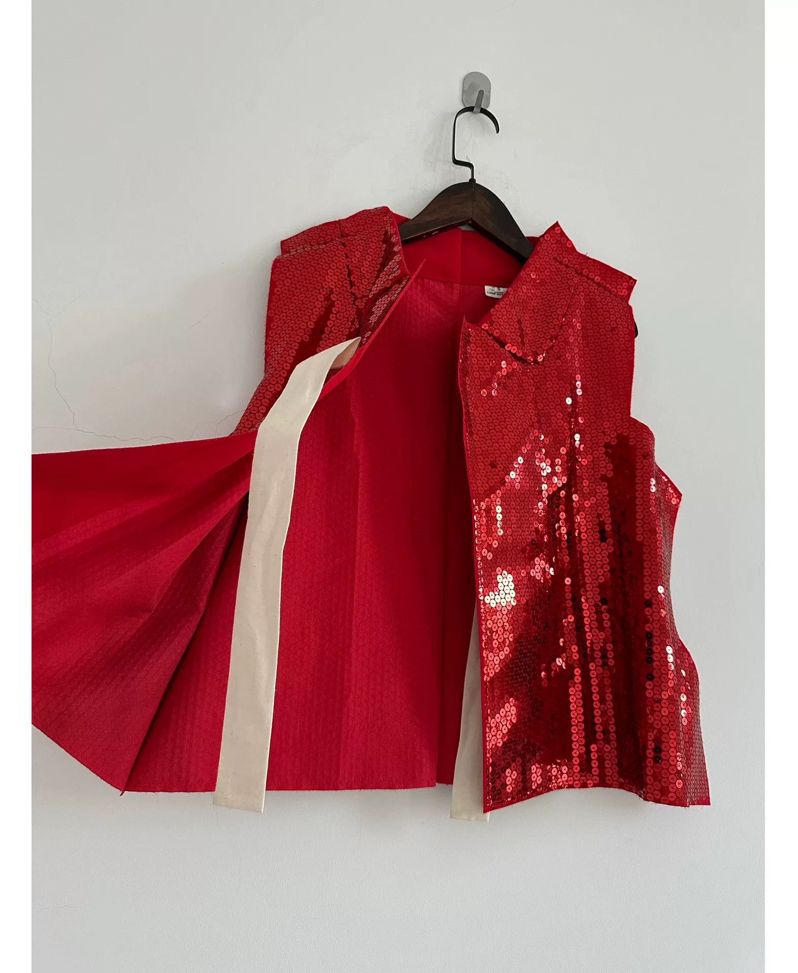 Rei Kawakubo Comme des Garçons 2012 Red Sequin Top Size S / US 4 / IT 40 - 5 Thumbnail