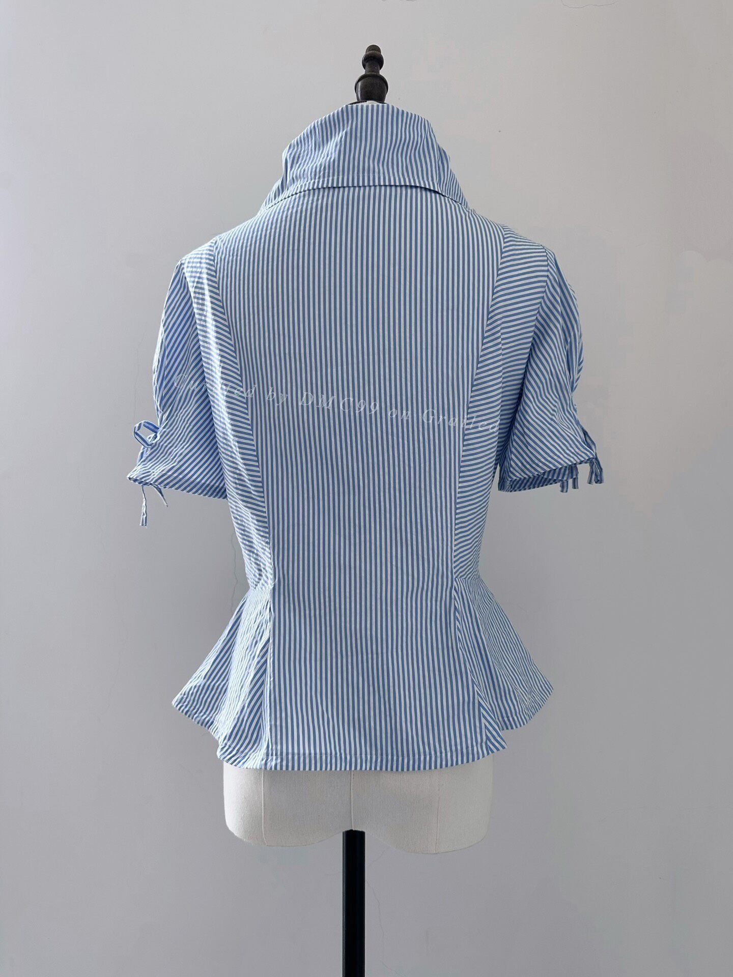 Vivienne Westwood Vivienne Westwood Red Label Vintage Blue Stripe Shirt Size M / US 6-8 / IT 42-44 - 3 Thumbnail
