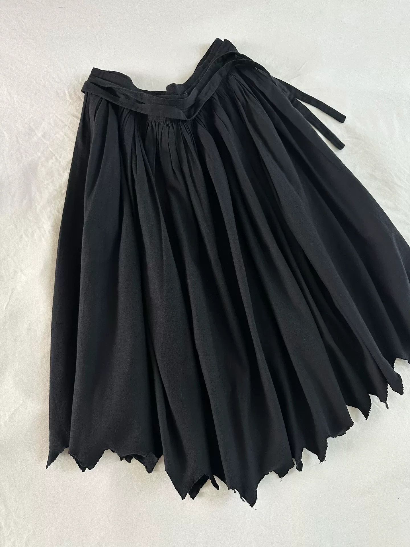 Rei Kawakubo Comme des Garçons 80s One-Piece Apron Skirt Size 38" / US 16 / IT 52 - 3 Thumbnail