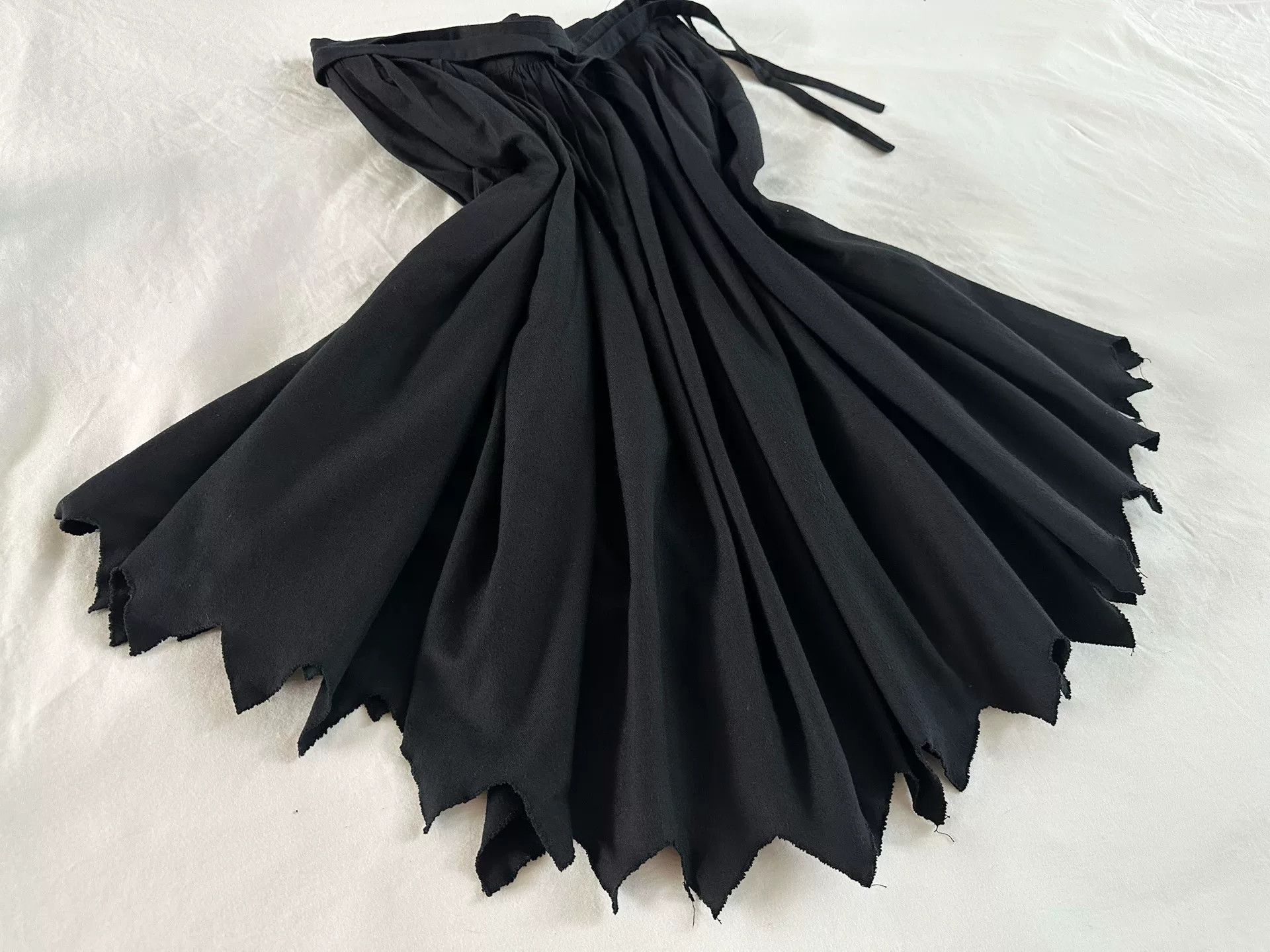Rei Kawakubo Comme des Garçons 80s One-Piece Apron Skirt Size 38" / US 16 / IT 52 - 7 Thumbnail