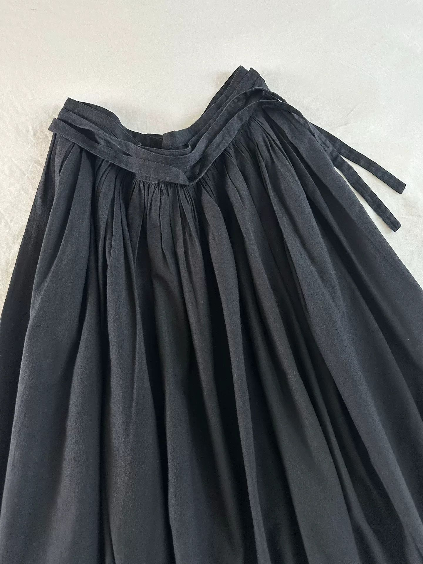 Rei Kawakubo Comme des Garçons 80s One-Piece Apron Skirt Size 38" / US 16 / IT 52 - 8 Thumbnail