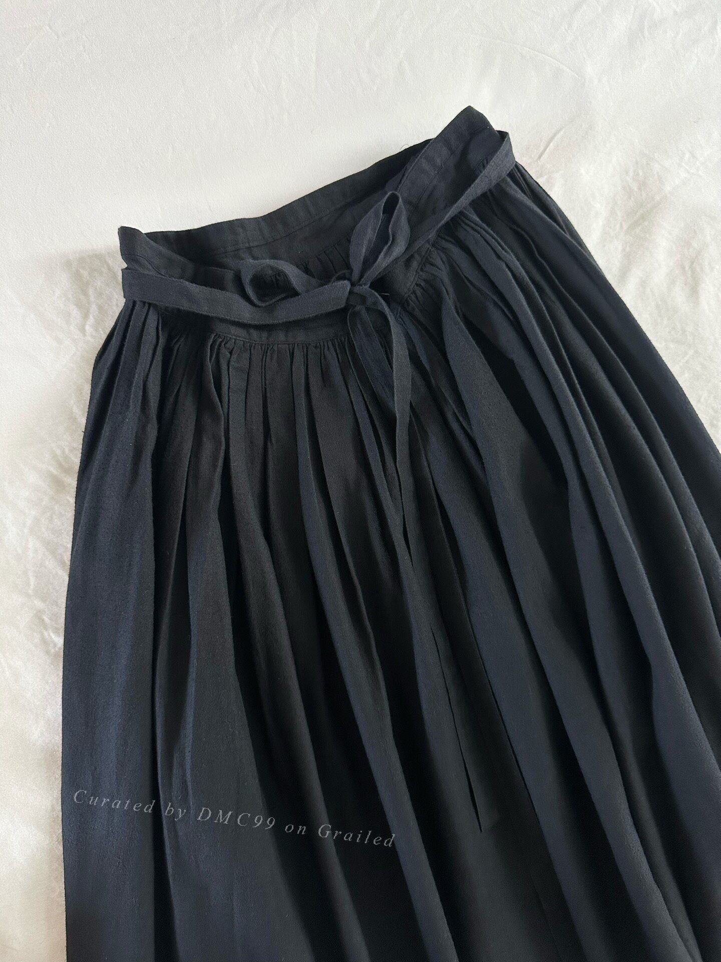Rei Kawakubo Comme des Garçons 80s One-Piece Apron Skirt Size 38" / US 16 / IT 52 - 5 Thumbnail