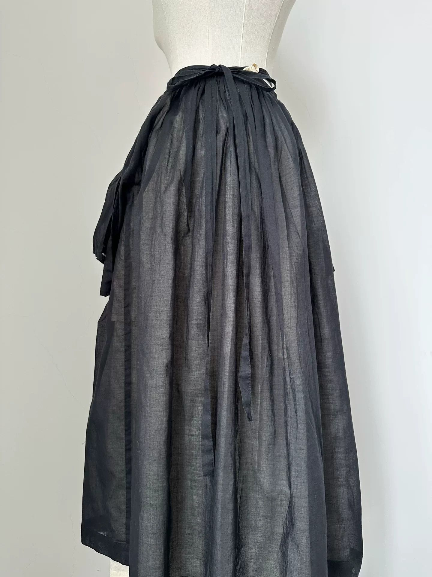 Rei Kawakubo Comme des Garçons 1999 Cotton Apron Skirt Size 38" / US 16 / IT 52 - 5 Thumbnail