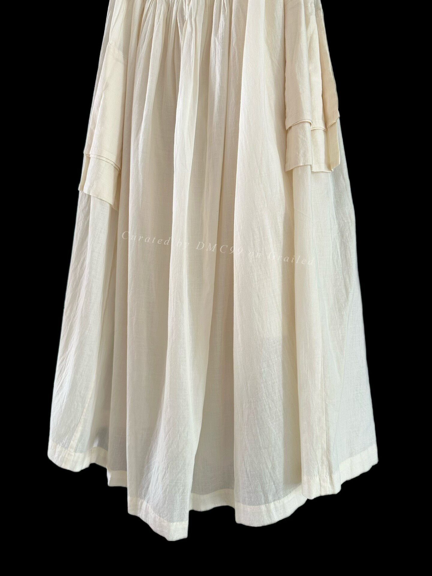 Rei Kawakubo Comme des Garçons 1999 Cotton Apron Skirt Size 38" / US 16 / IT 52 - 8 Thumbnail