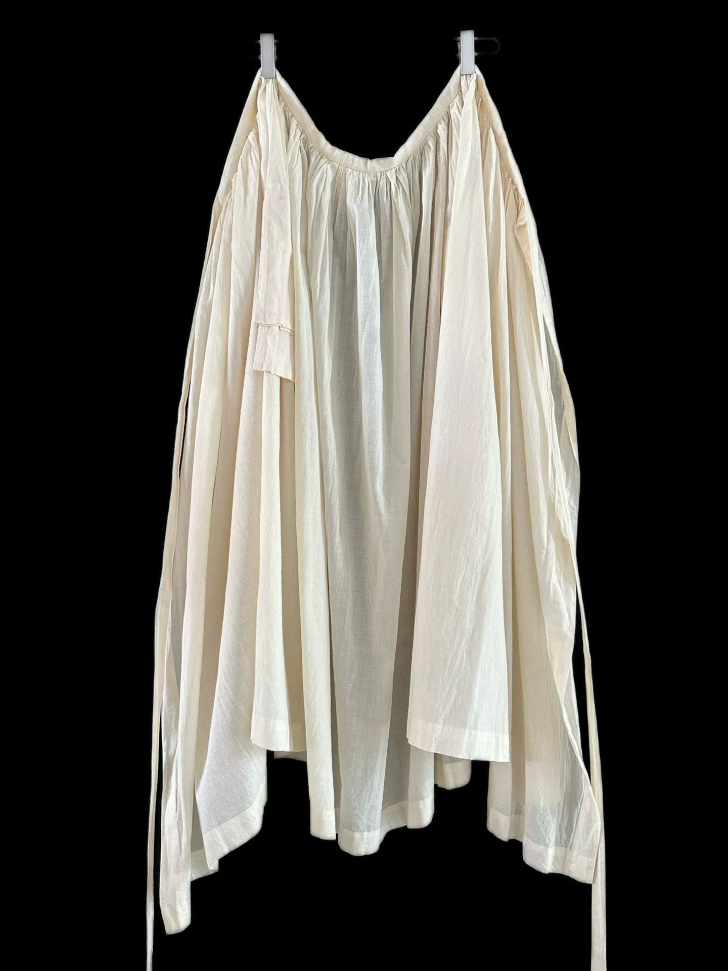 Rei Kawakubo Comme des Garçons 1999 Cotton Apron Skirt Size 38" / US 16 / IT 52 - 7 Thumbnail