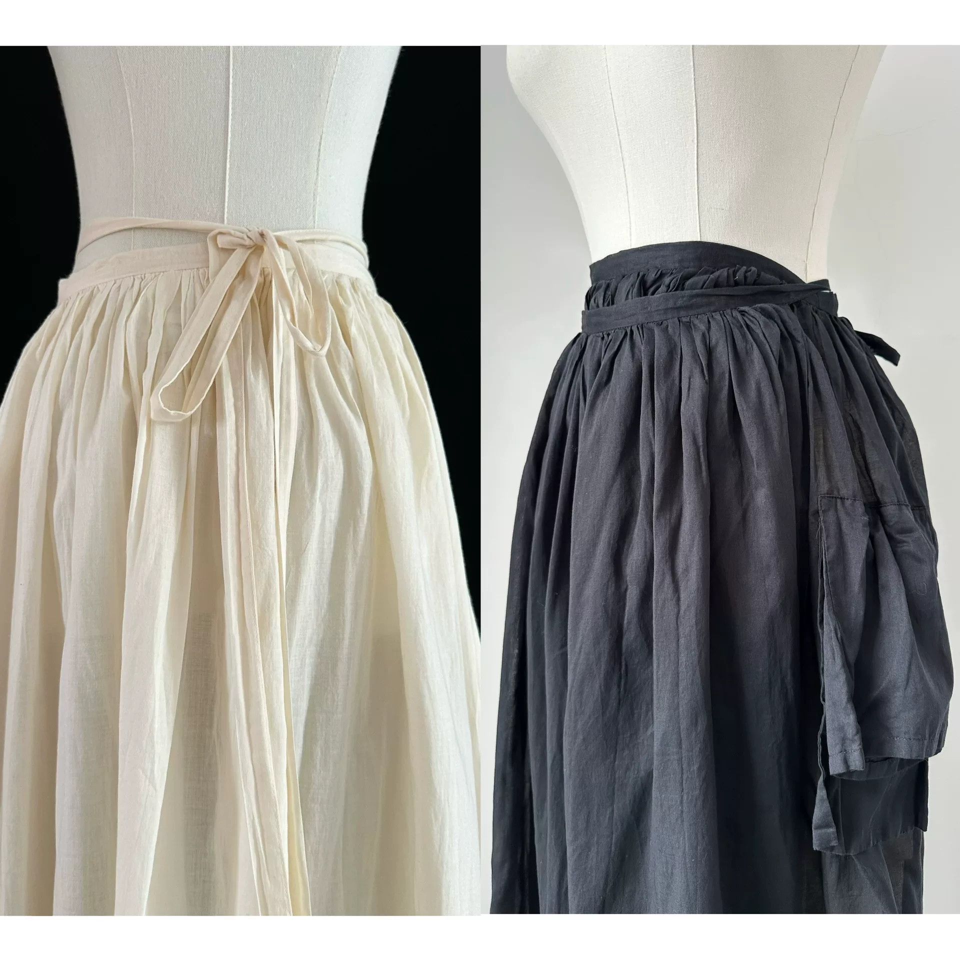 Rei Kawakubo Comme des Garçons 1999 Cotton Apron Skirt Size 38" / US 16 / IT 52 - 6 Thumbnail