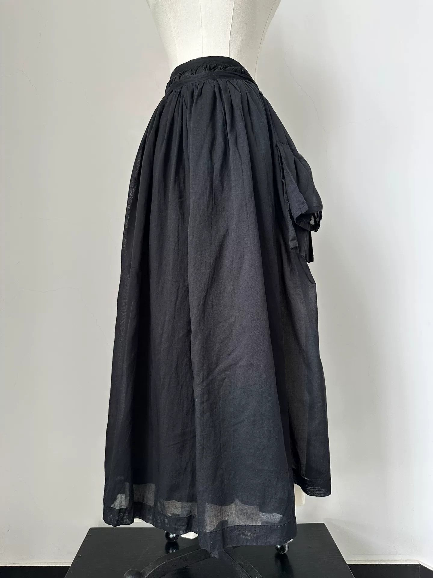 Rei Kawakubo Comme des Garçons 1999 Cotton Apron Skirt Size 38" / US 16 / IT 52 - 3 Thumbnail