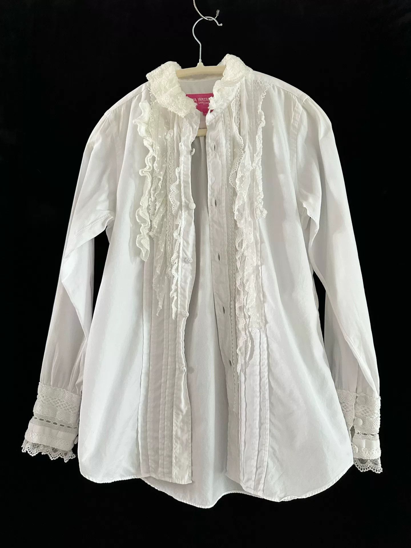 Junya Watanabe Junya Watanabe 2005 Court Lace Shirt Size S / US 4 / IT 40 - 7 Thumbnail