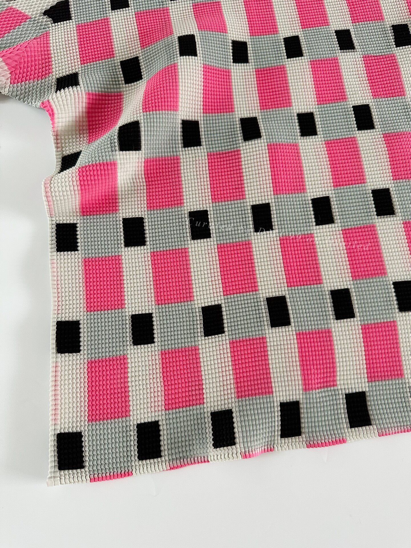 Pleats Please Issey Miyake Issey Miyake PLEATS(T.) Pink Check Pleated Top Size L / US 10 / IT 46 - 3 Thumbnail