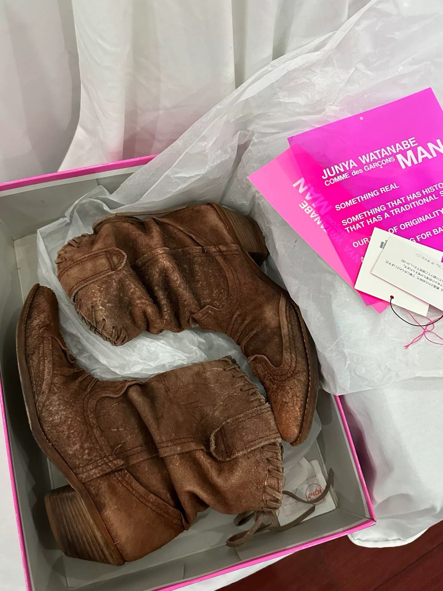 Junya Watanabe Junya Watanabe Suede Western Boots Size US 6 / EU 39 - 8 Thumbnail