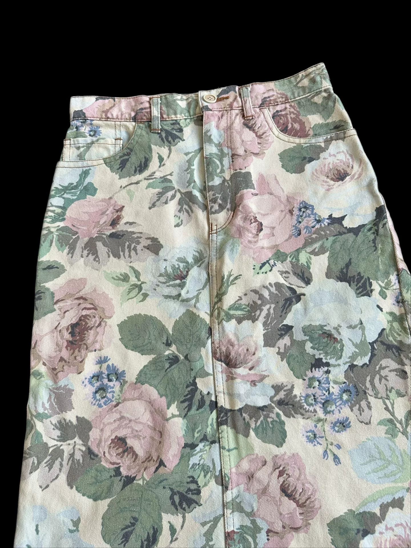 Junya Watanabe Junya Watanabe 2001 floral skirt Size 35" - 3 Thumbnail