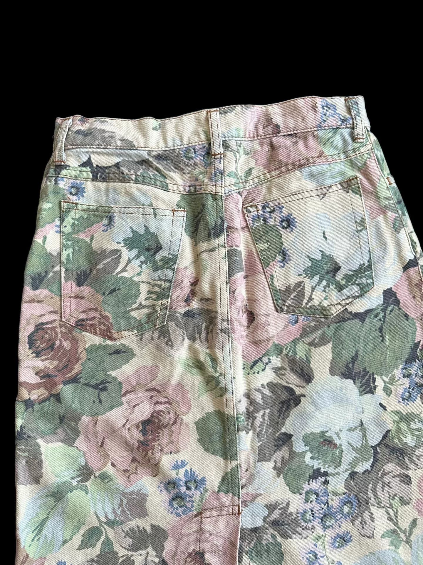 Junya Watanabe Junya Watanabe 2001 floral skirt Size 35" - 7 Thumbnail