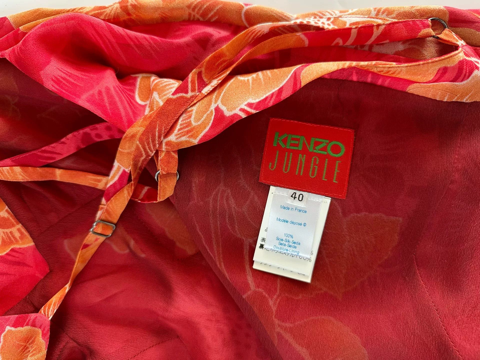 Kenzo Kenzo 80s Double-Layer Silk Camisole Dress Size S / US 4 / IT 40 - 8 Thumbnail