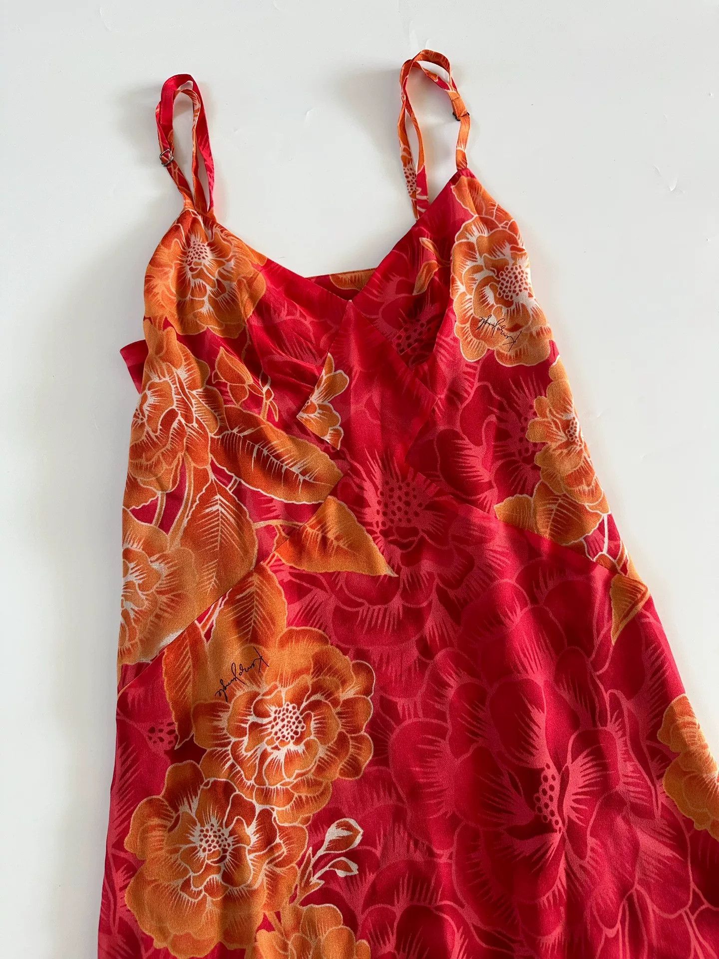 Kenzo Kenzo 80s Double-Layer Silk Camisole Dress Size S / US 4 / IT 40 - 2 Thumbnail