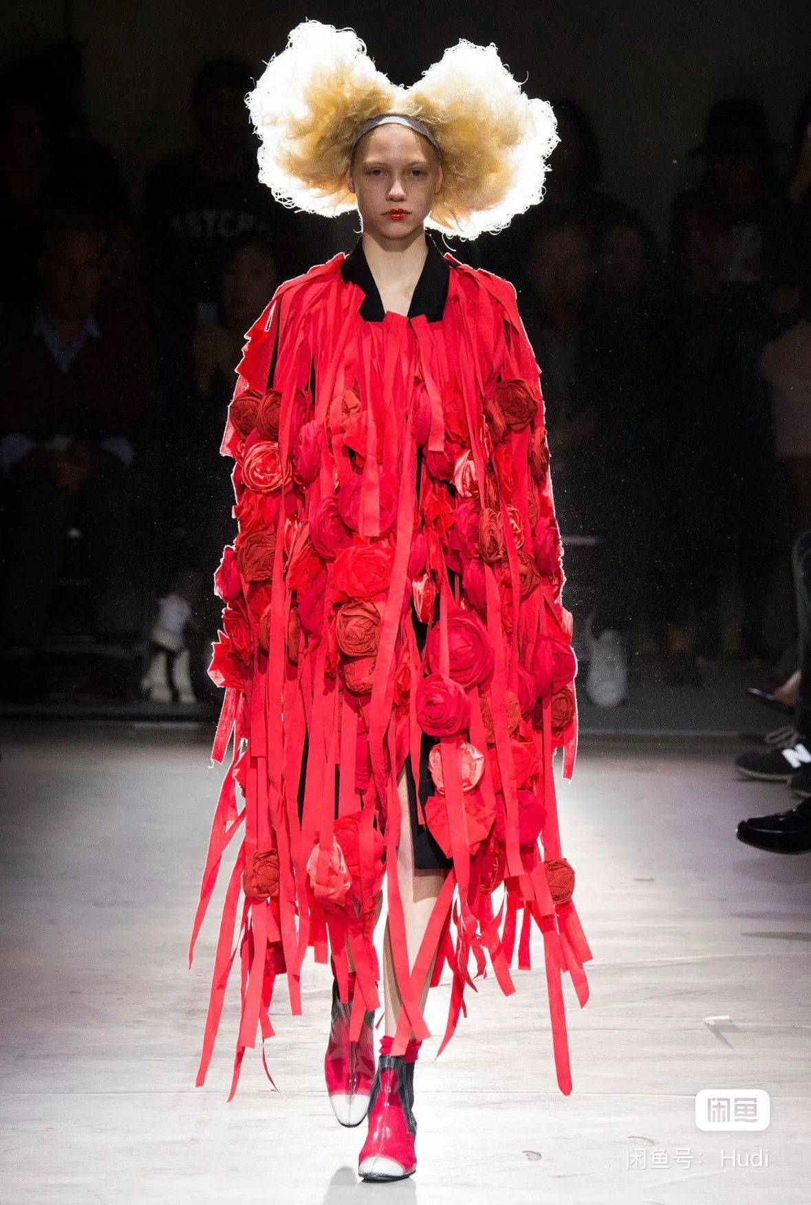 Rei Kawakubo Comme des Garçons Torn Rose Dress Size M / US 6-8 / IT 42-44 - 9 Thumbnail