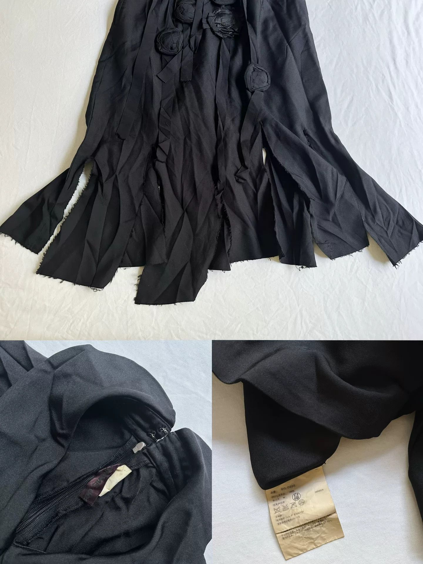 Rei Kawakubo Comme des Garçons Torn Rose Dress Size M / US 6-8 / IT 42-44 - 8 Thumbnail