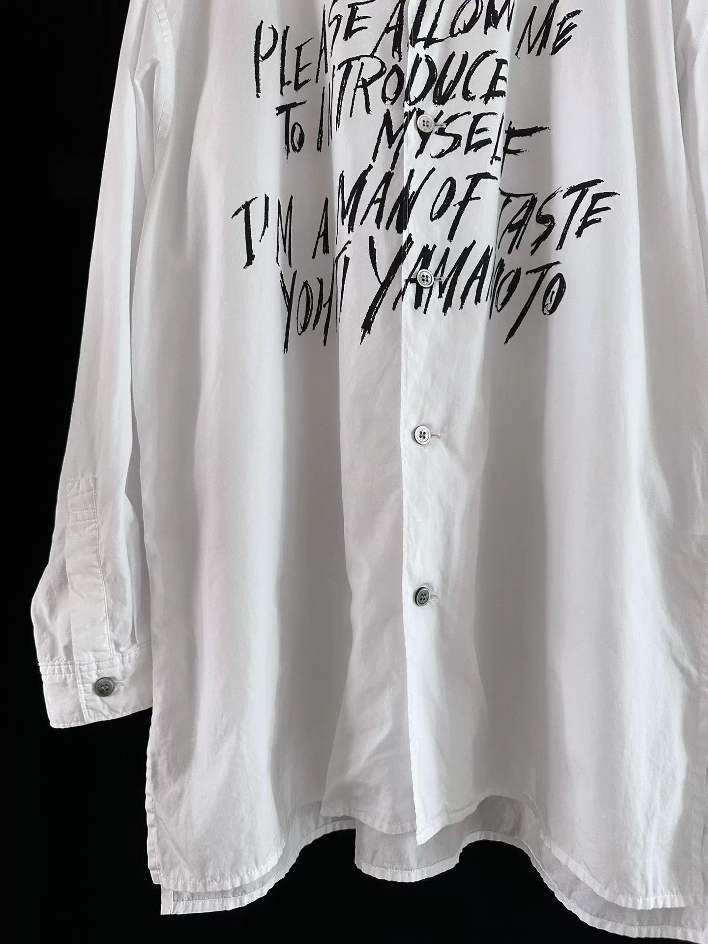 Yohji Yamamoto Yohji Yamamoto 90s Y's Slogan Shirt Size US M / EU 48-50 / 2 - 3 Thumbnail