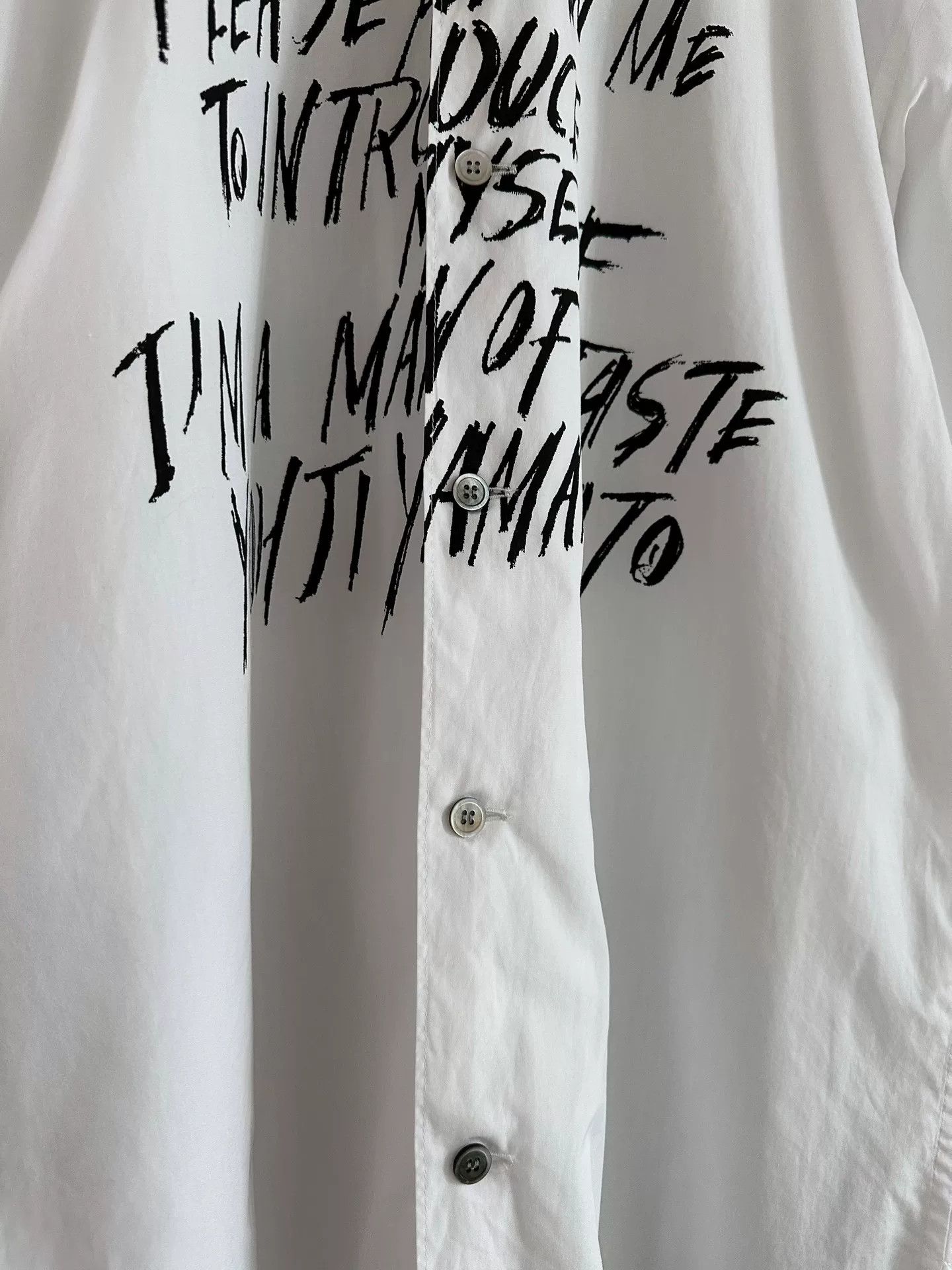 Yohji Yamamoto Yohji Yamamoto 90s Y's Slogan Shirt Size US M / EU 48-50 / 2 - 8 Thumbnail
