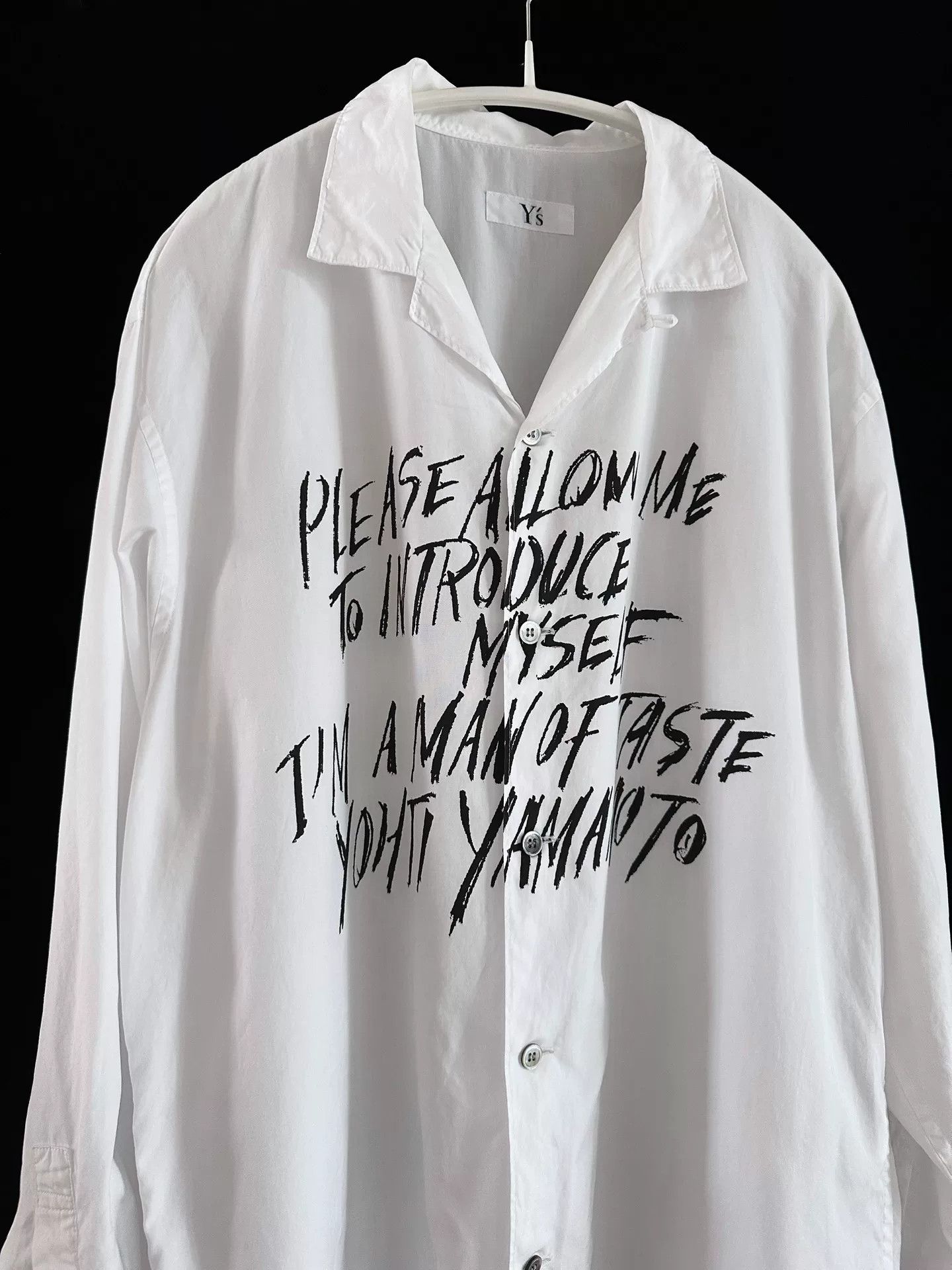Yohji Yamamoto Yohji Yamamoto 90s Y's Slogan Shirt Size US M / EU 48-50 / 2 - 2 Thumbnail