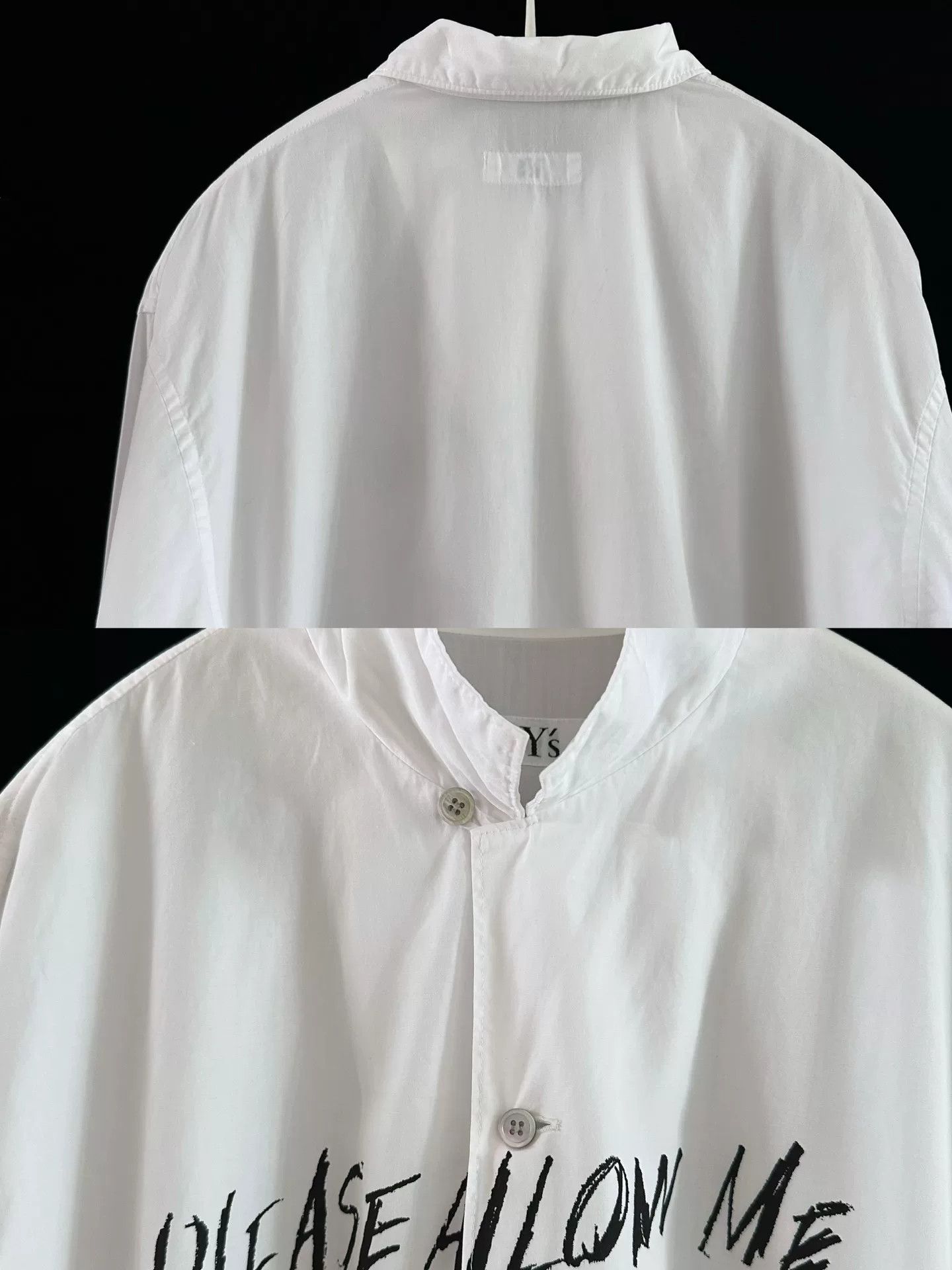 Yohji Yamamoto Yohji Yamamoto 90s Y's Slogan Shirt Size US M / EU 48-50 / 2 - 6 Thumbnail