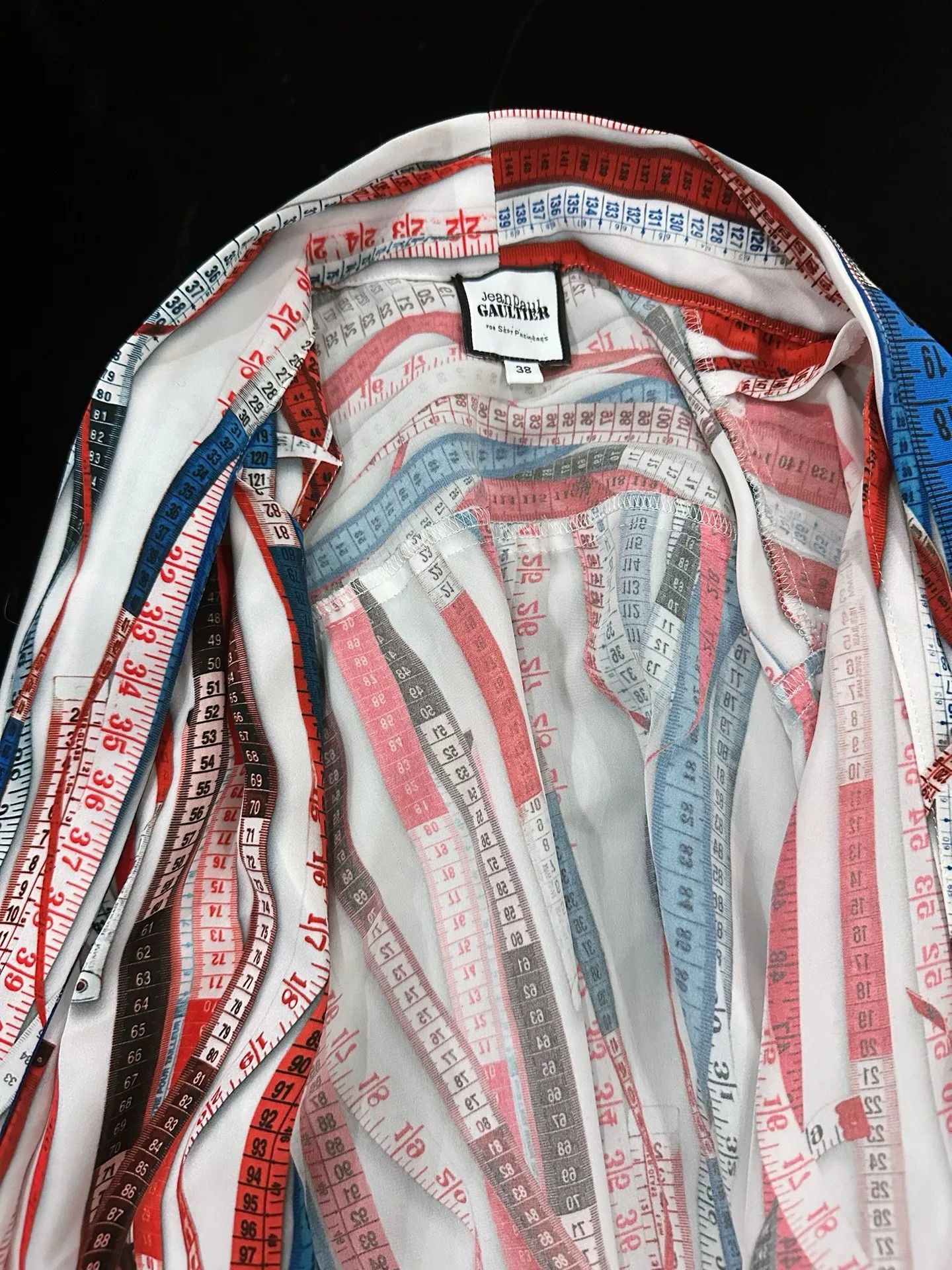 Jean Paul Gaultier Jean Paul Gaultier Ruler Print Shirt Size S / US 4 / IT 40 - 8 Thumbnail