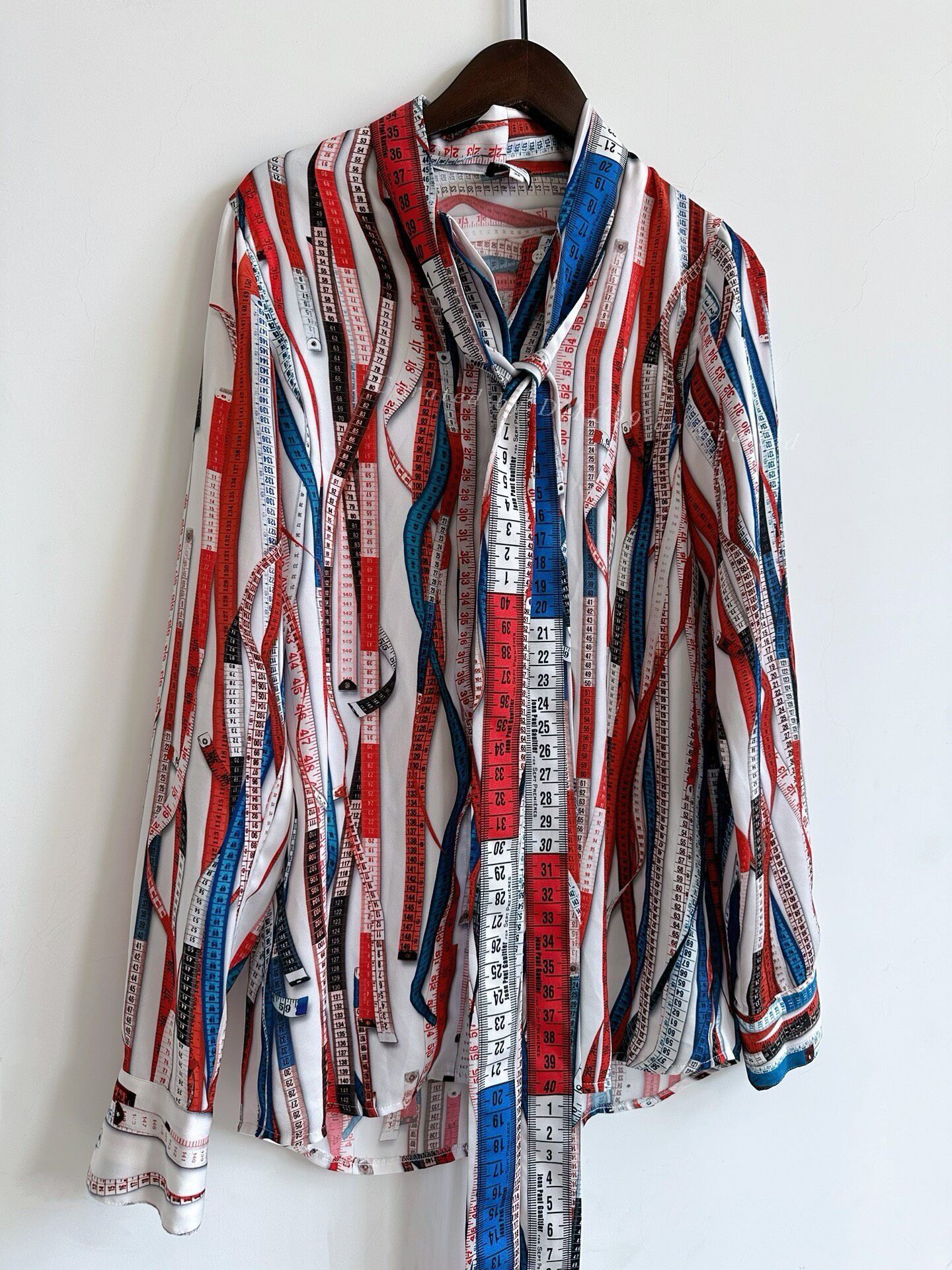 Jean Paul Gaultier Jean Paul Gaultier Ruler Print Shirt Size S / US 4 / IT 40 - 4 Thumbnail