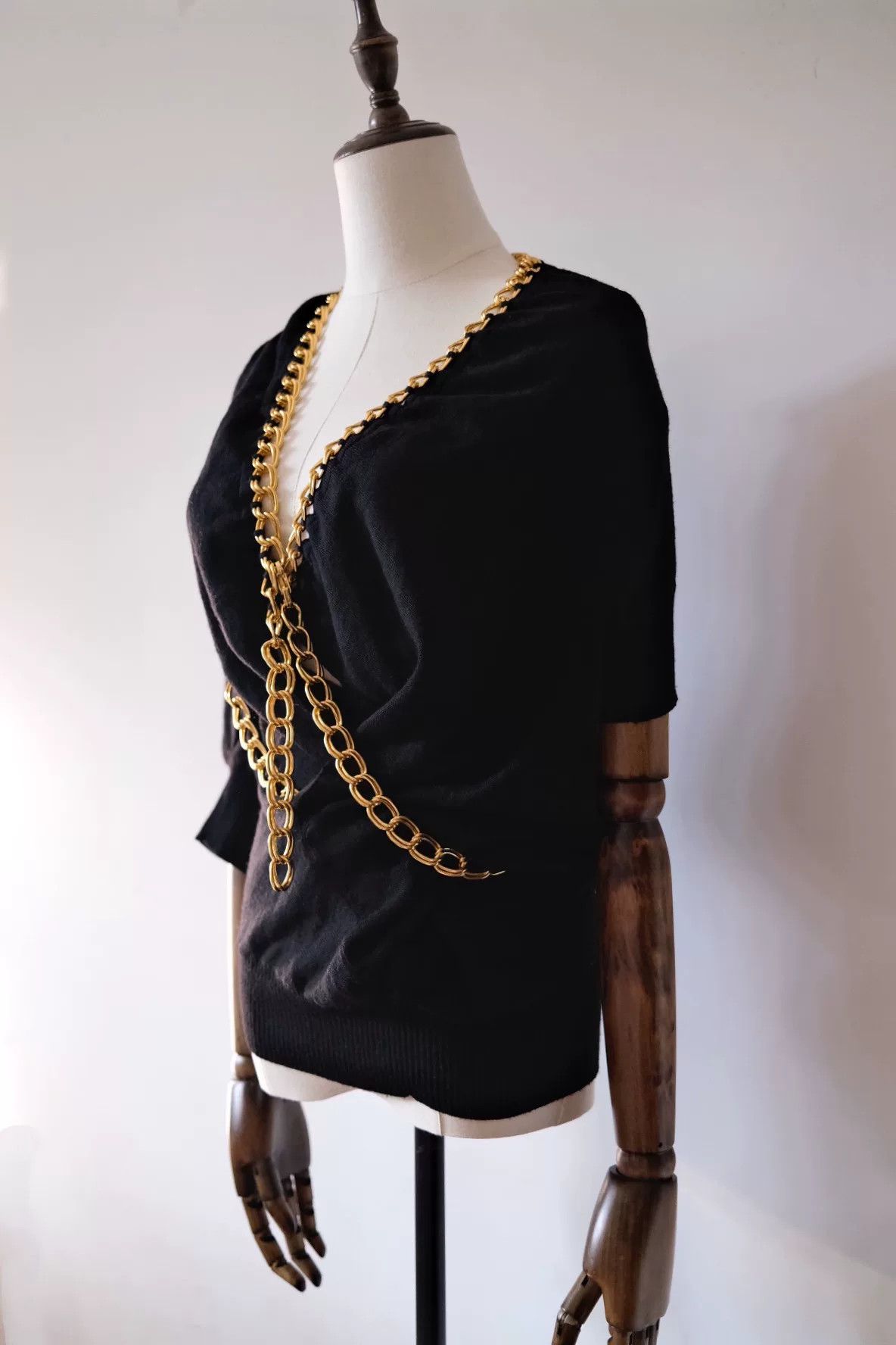 Junya Watanabe Junya Watanabe Chain Wool Mid-Sleeve Top Size S / US 4 / IT 40 - 3 Thumbnail