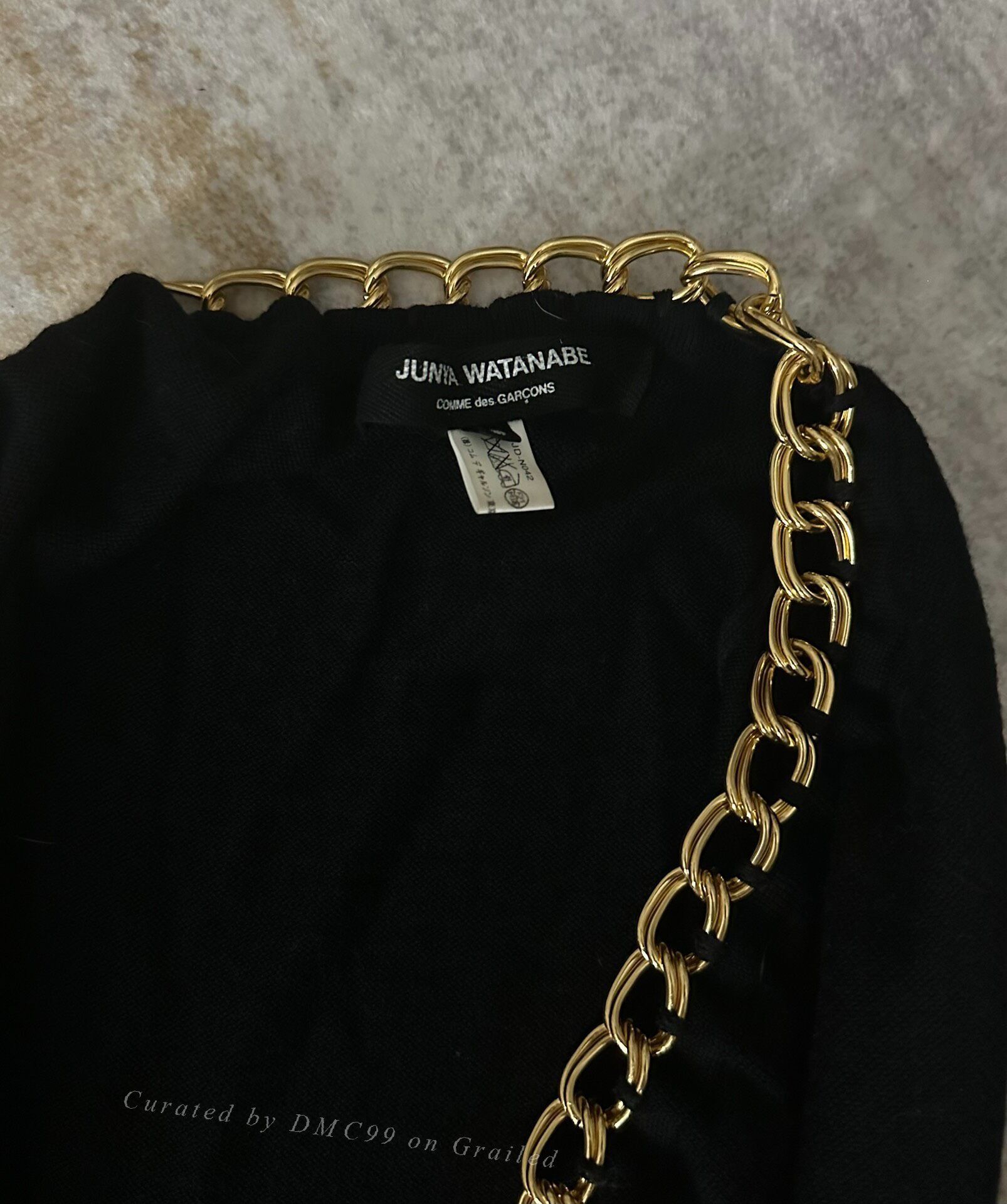 Junya Watanabe Junya Watanabe Chain Wool Mid-Sleeve Top Size S / US 4 / IT 40 - 7 Thumbnail
