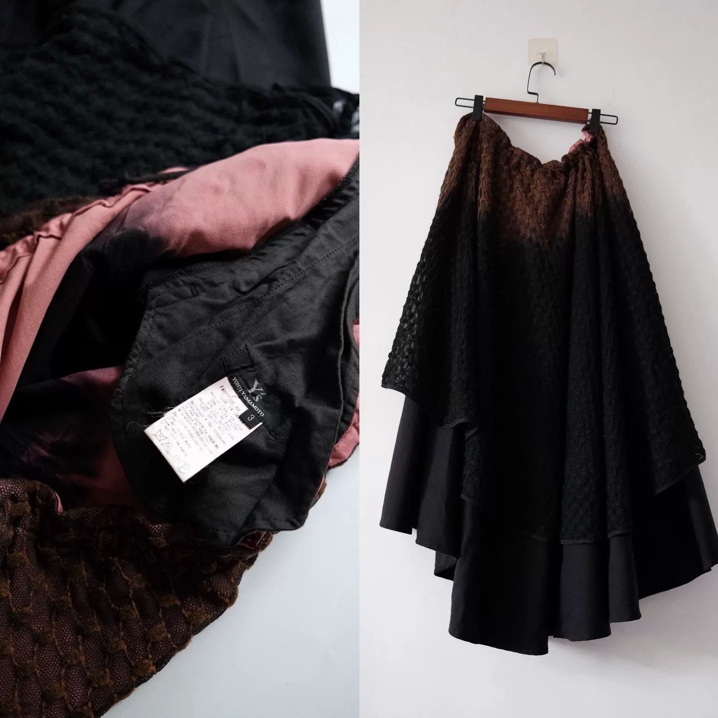 Yohji Yamamoto Yohji Yamamoto Y's 2003 Runway Flare Skirt Size 38" / US 16 / IT 52 - 8 Thumbnail