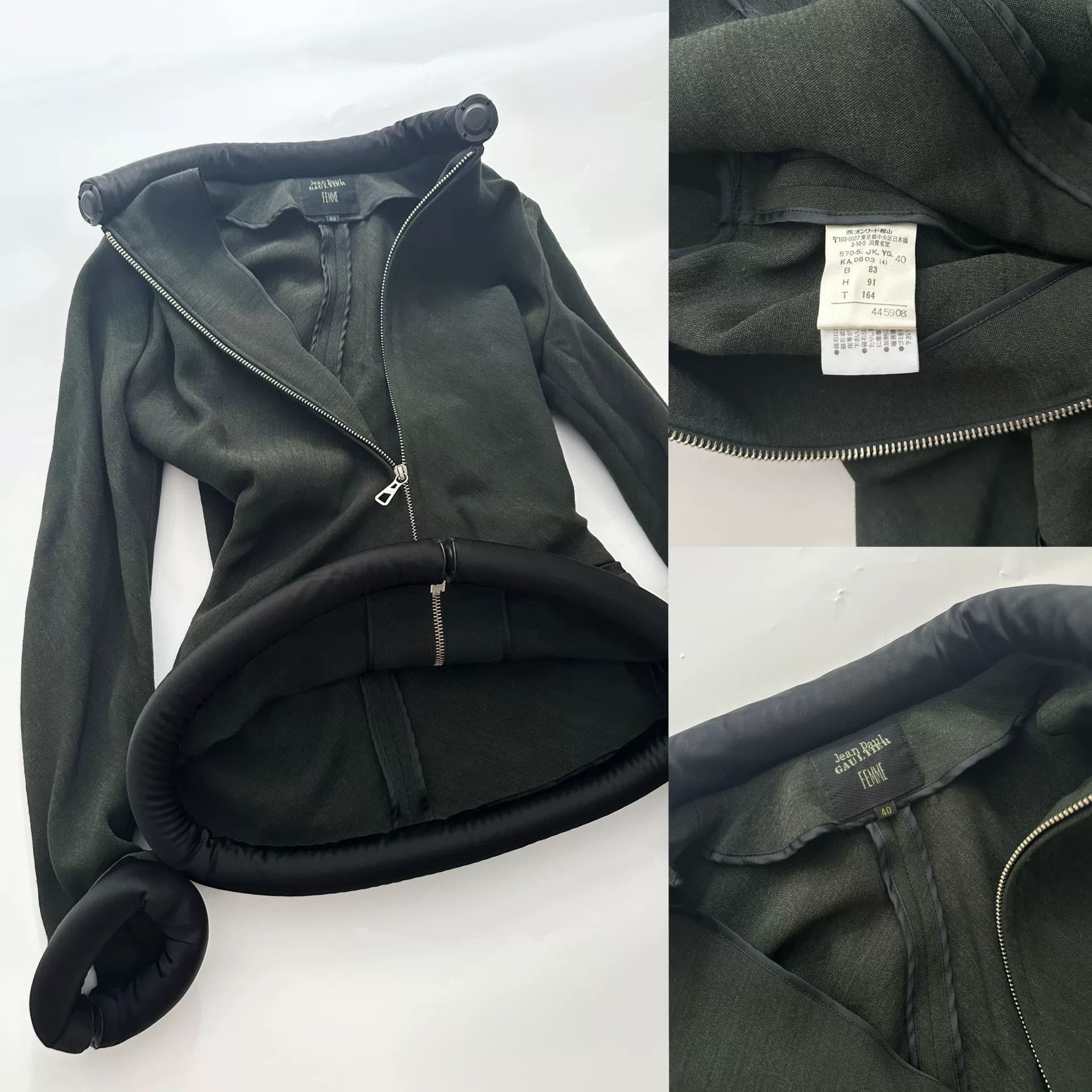Jean Paul Gaultier Jean Paul Gaultier 1999 Runway Circle Collar Coat Size S / US 4 / IT 40 - 7 Thumbnail